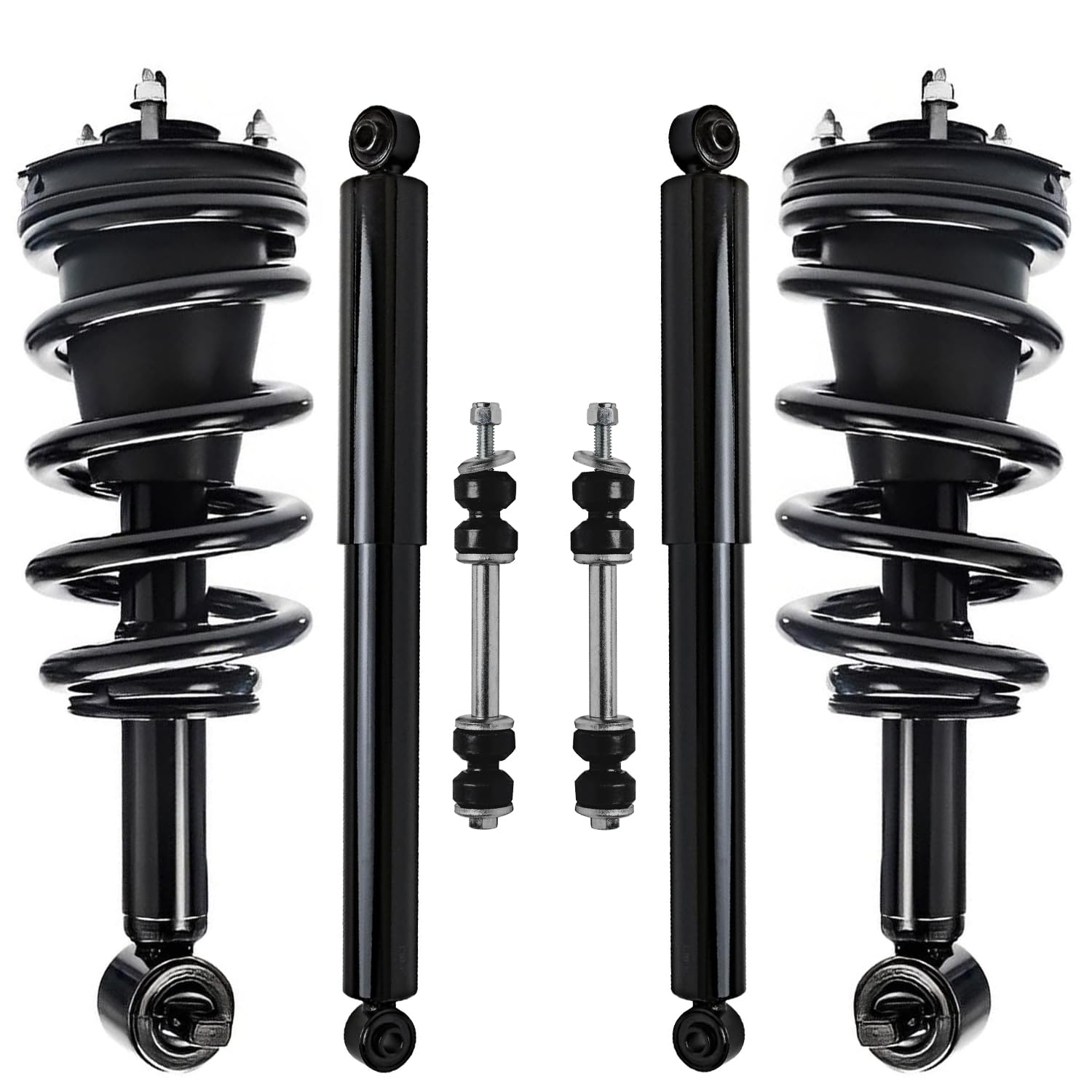 6pc Front Struts Rear Shocks Sway Bar Links Suspension Kit