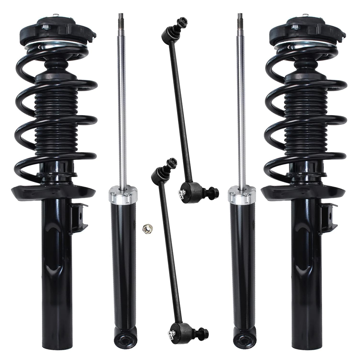 6pc Front Struts Rear Shocks Sway Bar Links Suspension Kit