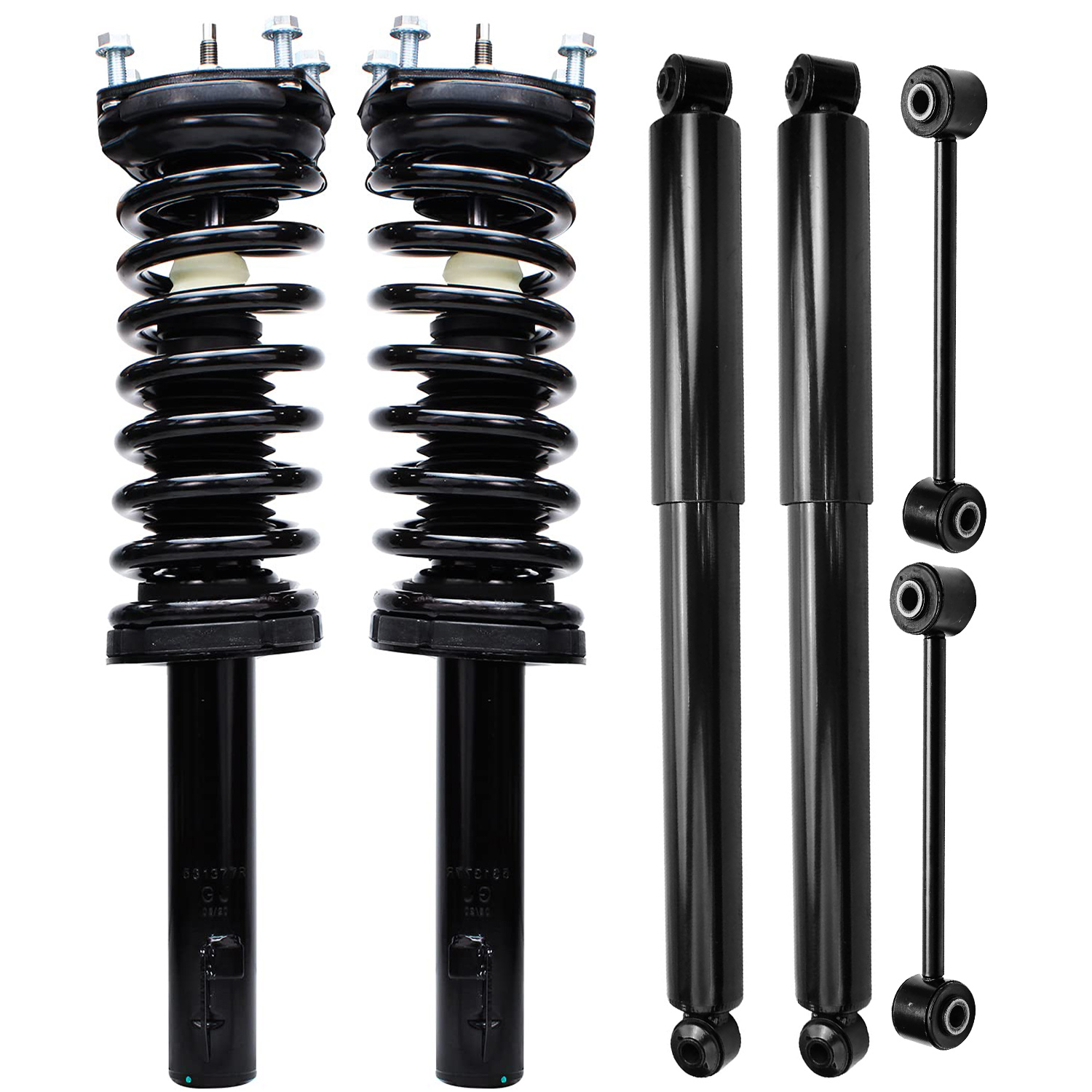 6pc Front Struts Rear Shocks Sway Bar Links Suspension Kit