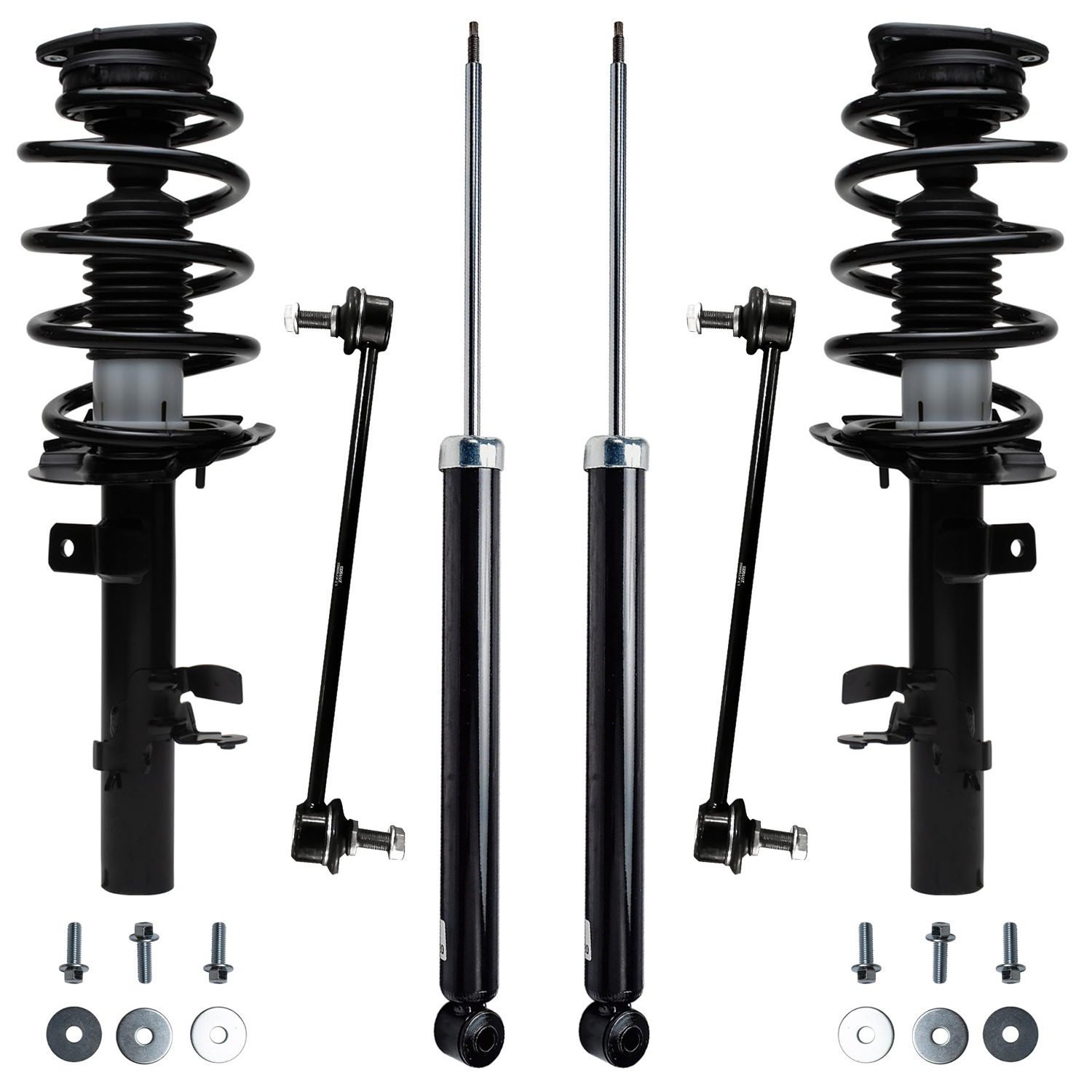 6pc Front Struts Rear Shocks Sway Bar Links Suspension Kit