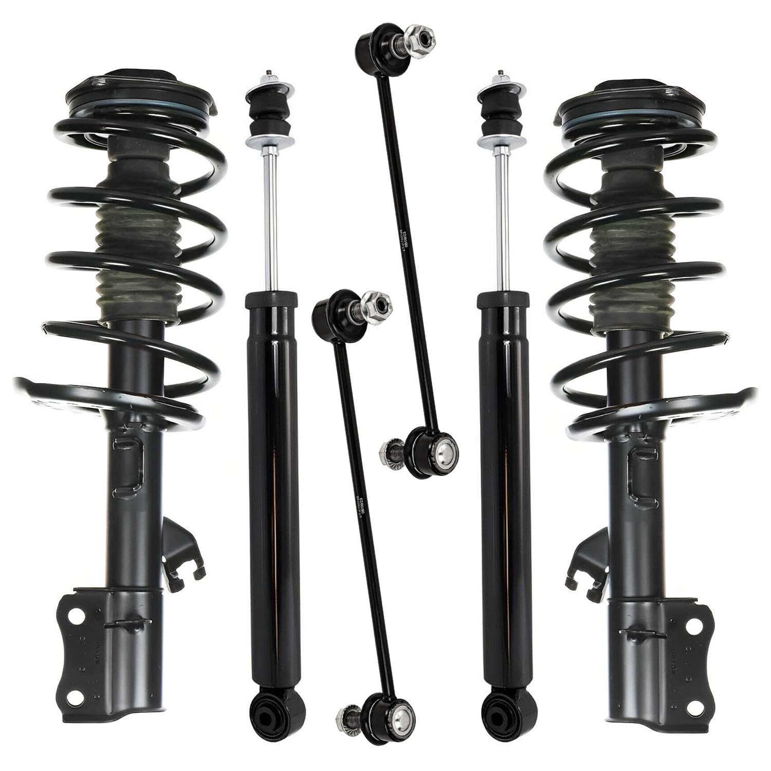 6pc Front Struts Rear Shocks Sway Bar Links Suspension Kit