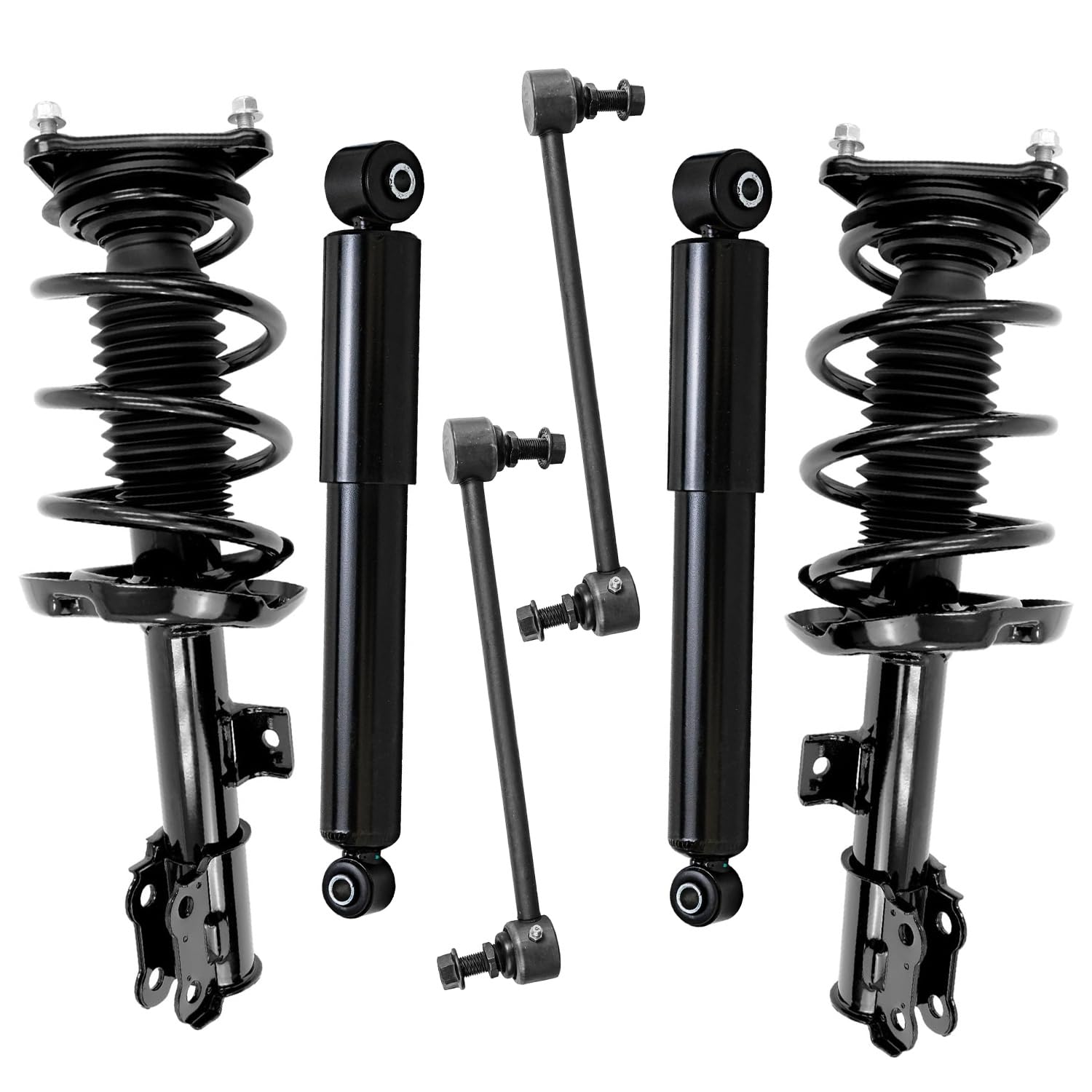 6pc Front Struts Rear Shocks Sway Bar Links Suspension Kit