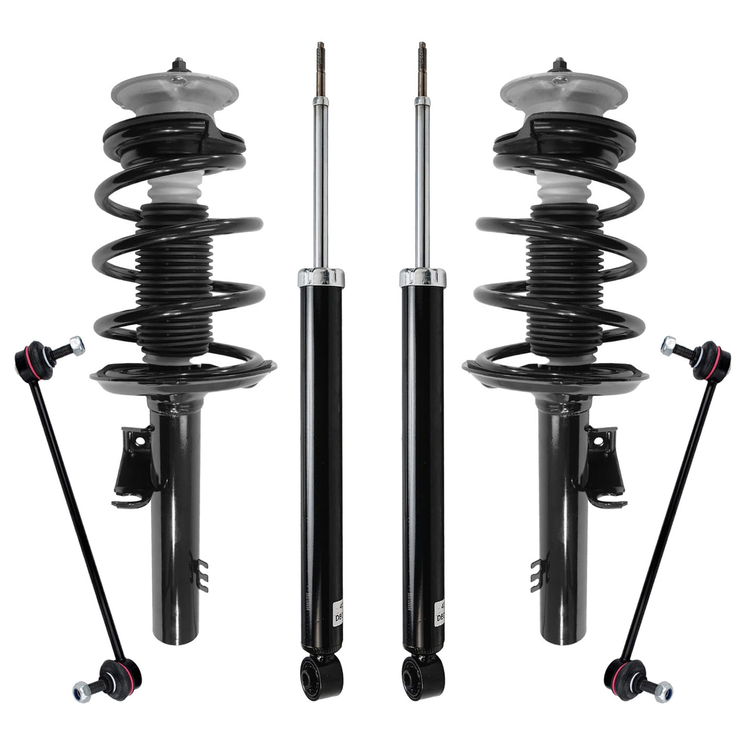 6pc Front Struts Rear Shocks Sway Bar Links Suspension Kit