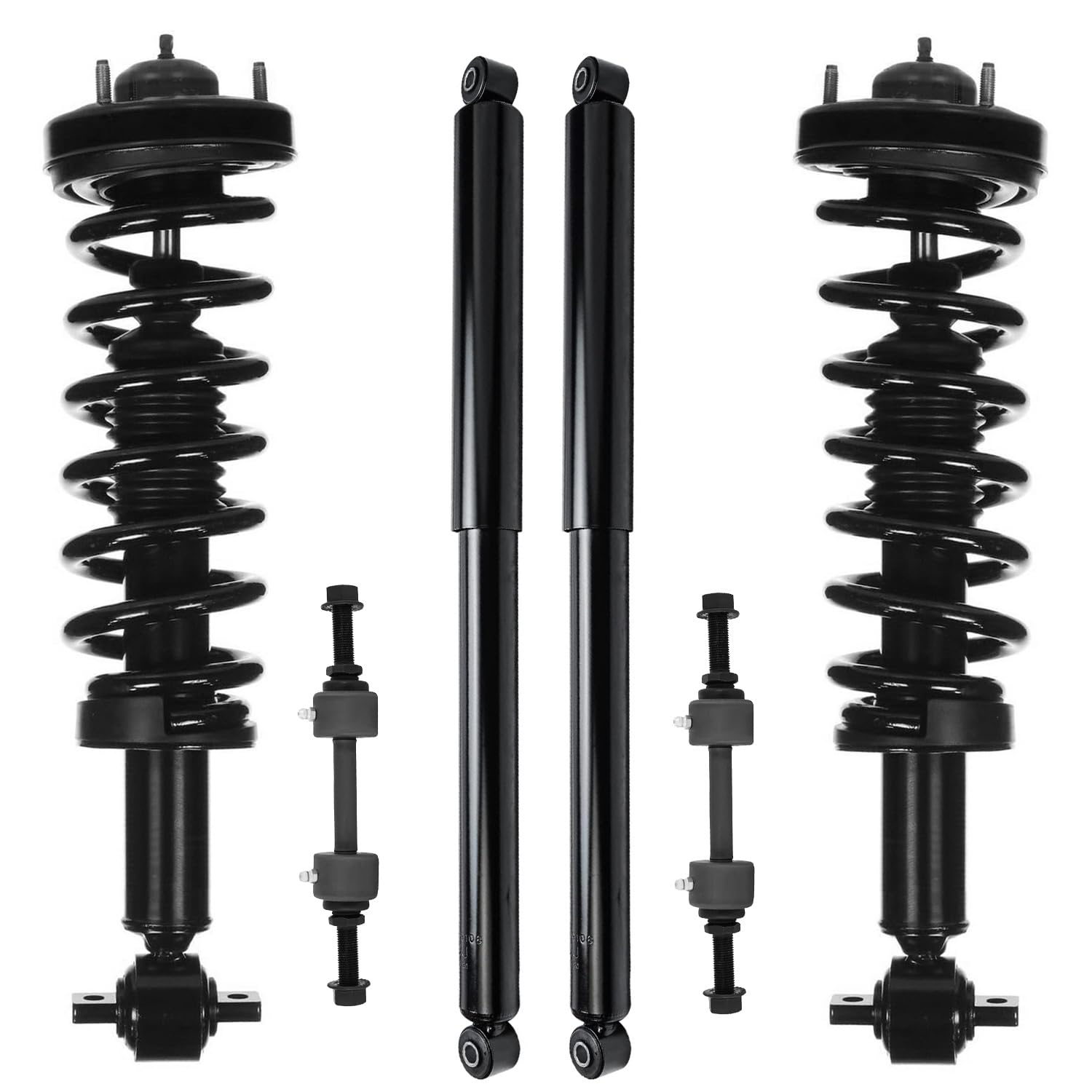 6pc Front Struts Rear Shocks Sway Bar Links Suspension Kit