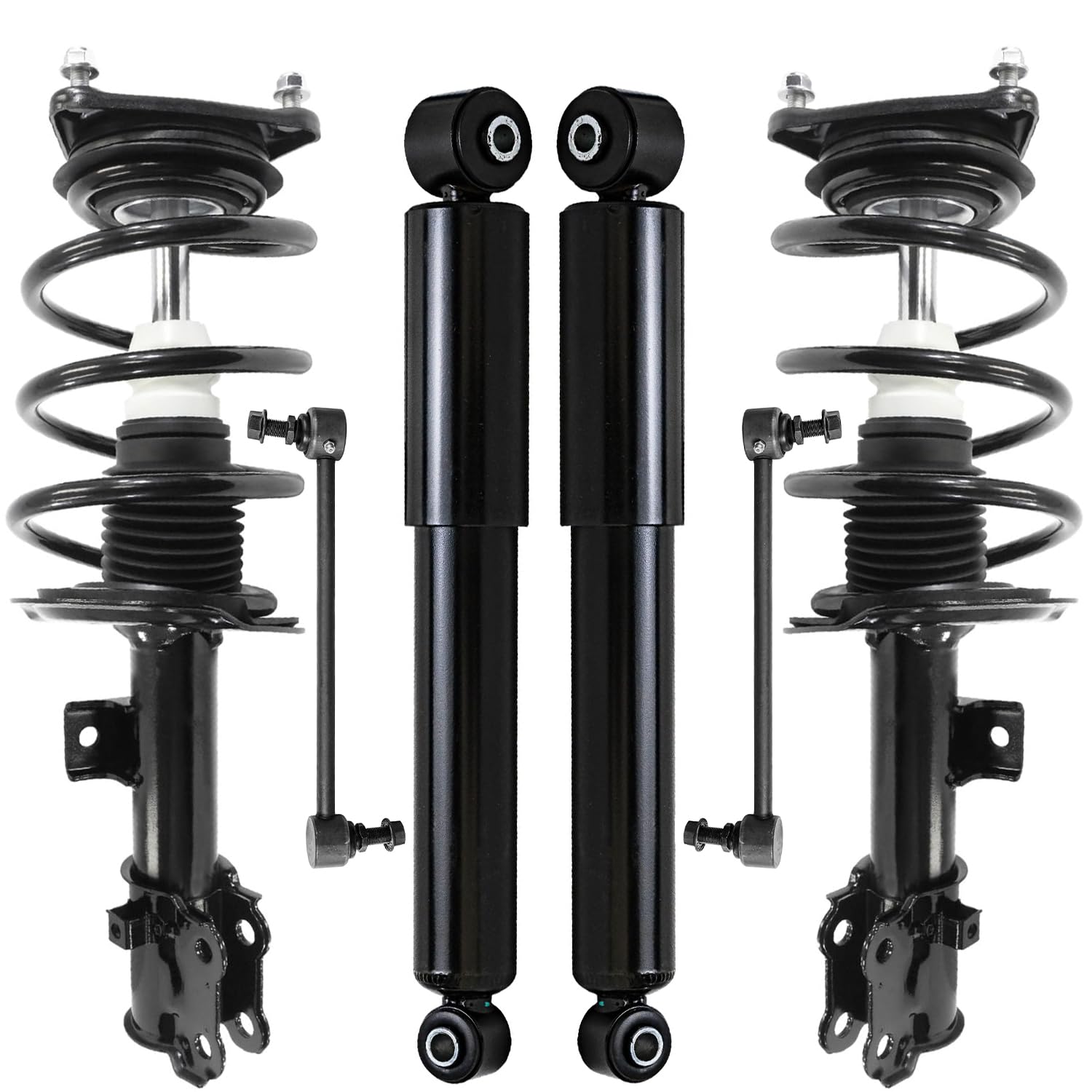 6pc Front Struts Rear Shocks Sway Bar Links Suspension Kit