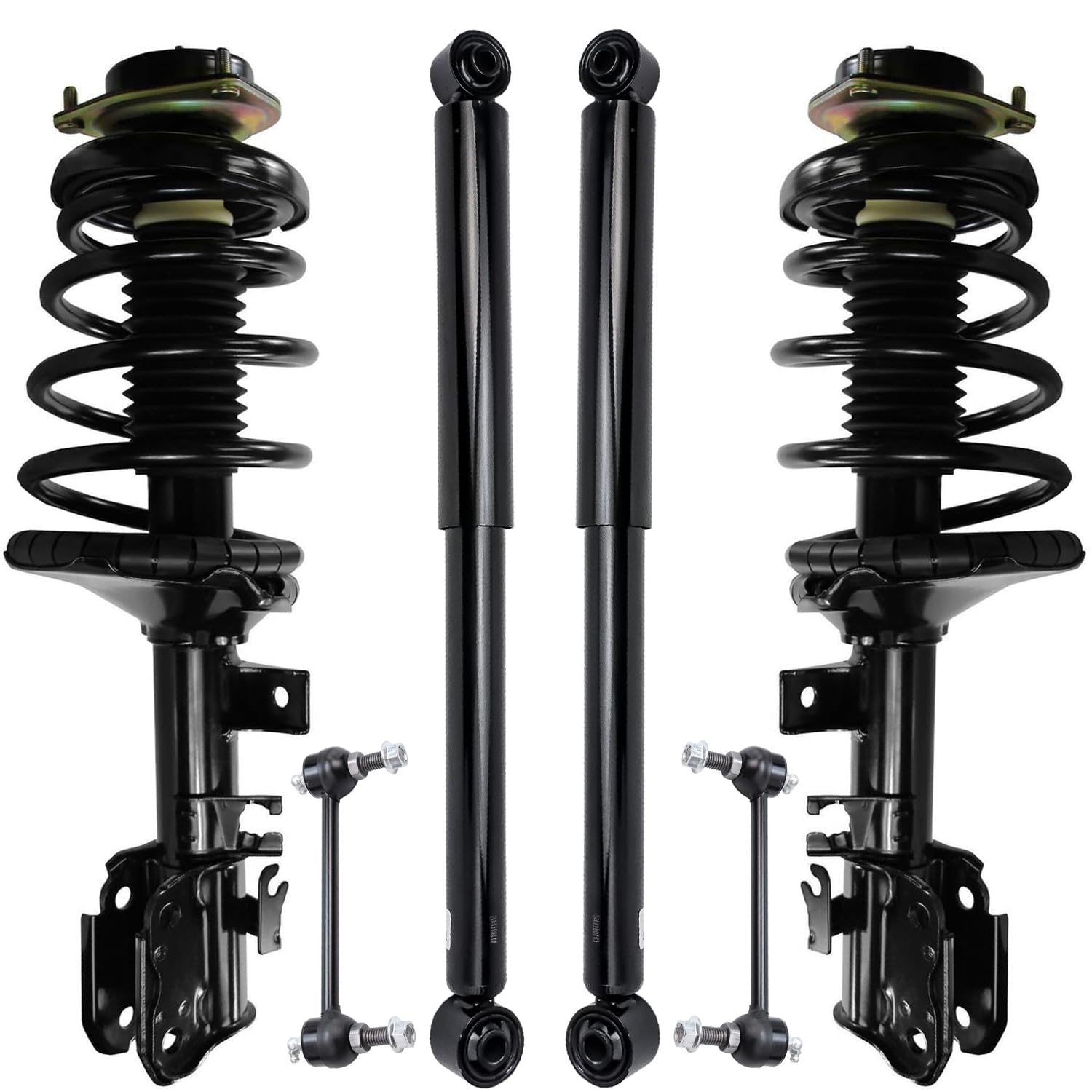 6pc Front Struts Rear Shocks Sway Bar Links Suspension Kit
