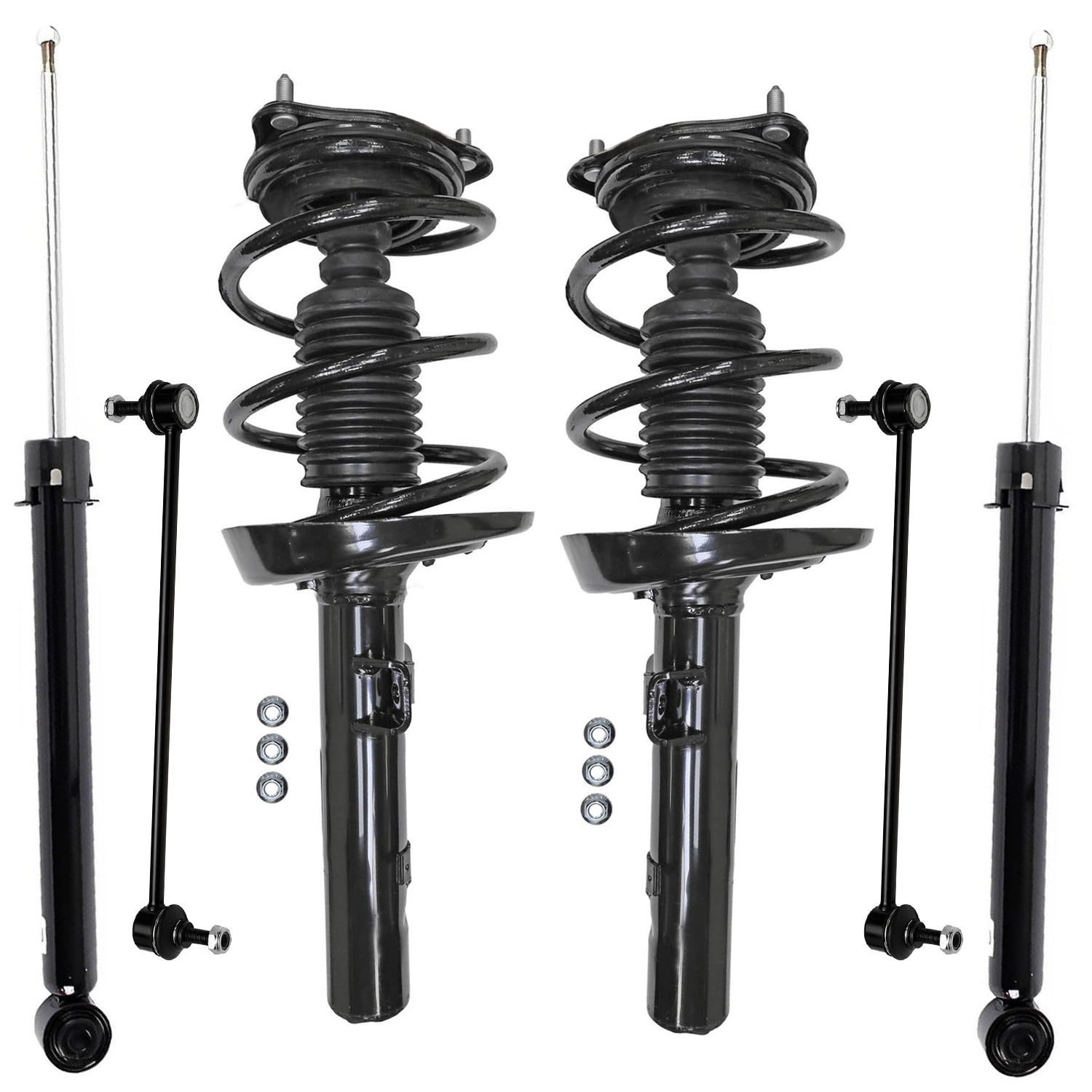 6pc Front Struts Rear Shocks Sway Bar Links Suspension Kit