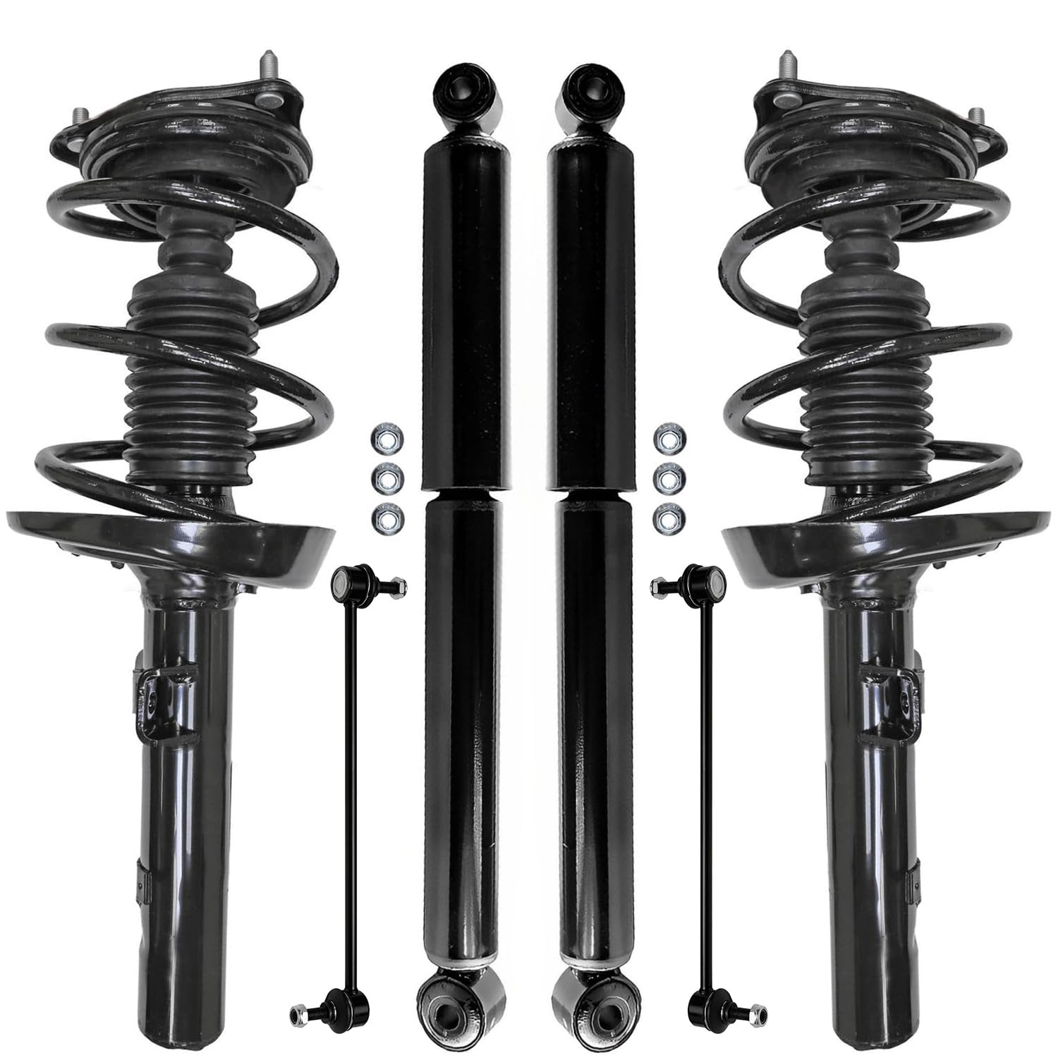 6pc Front Struts Rear Shocks Sway Bar Links Suspension Kit