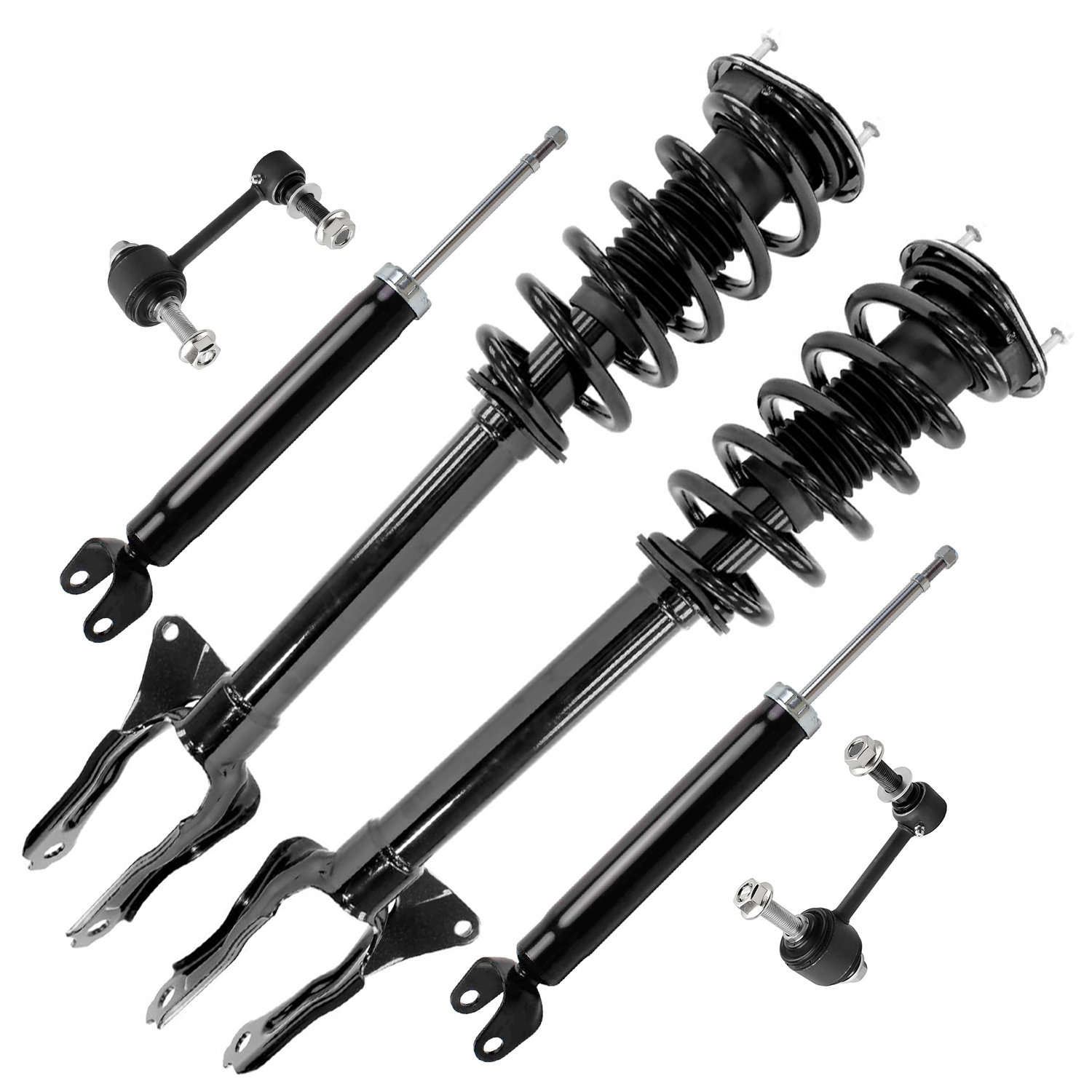 6pc Front Struts Rear Shocks Sway Bar Links Suspension Kit