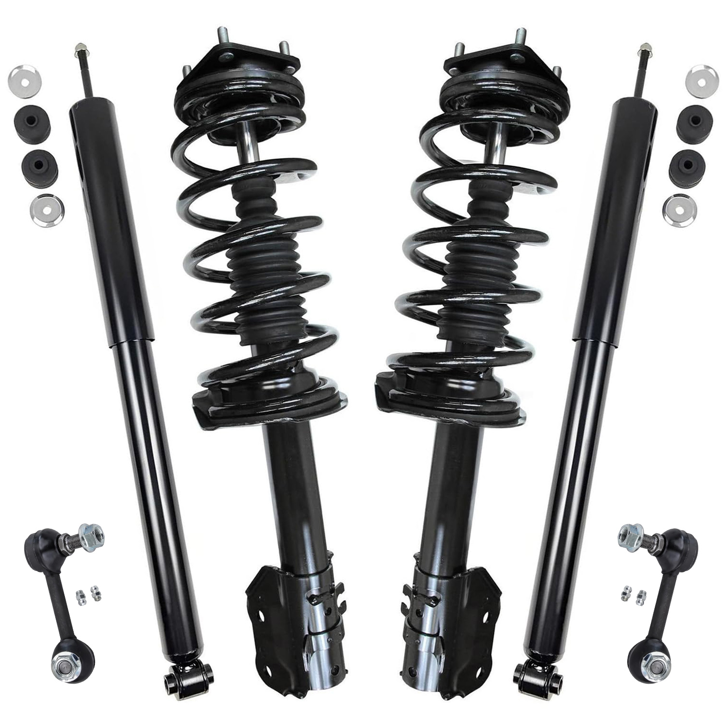 6pc Front Struts Rear Shocks Sway Bar Links Suspension Kit
