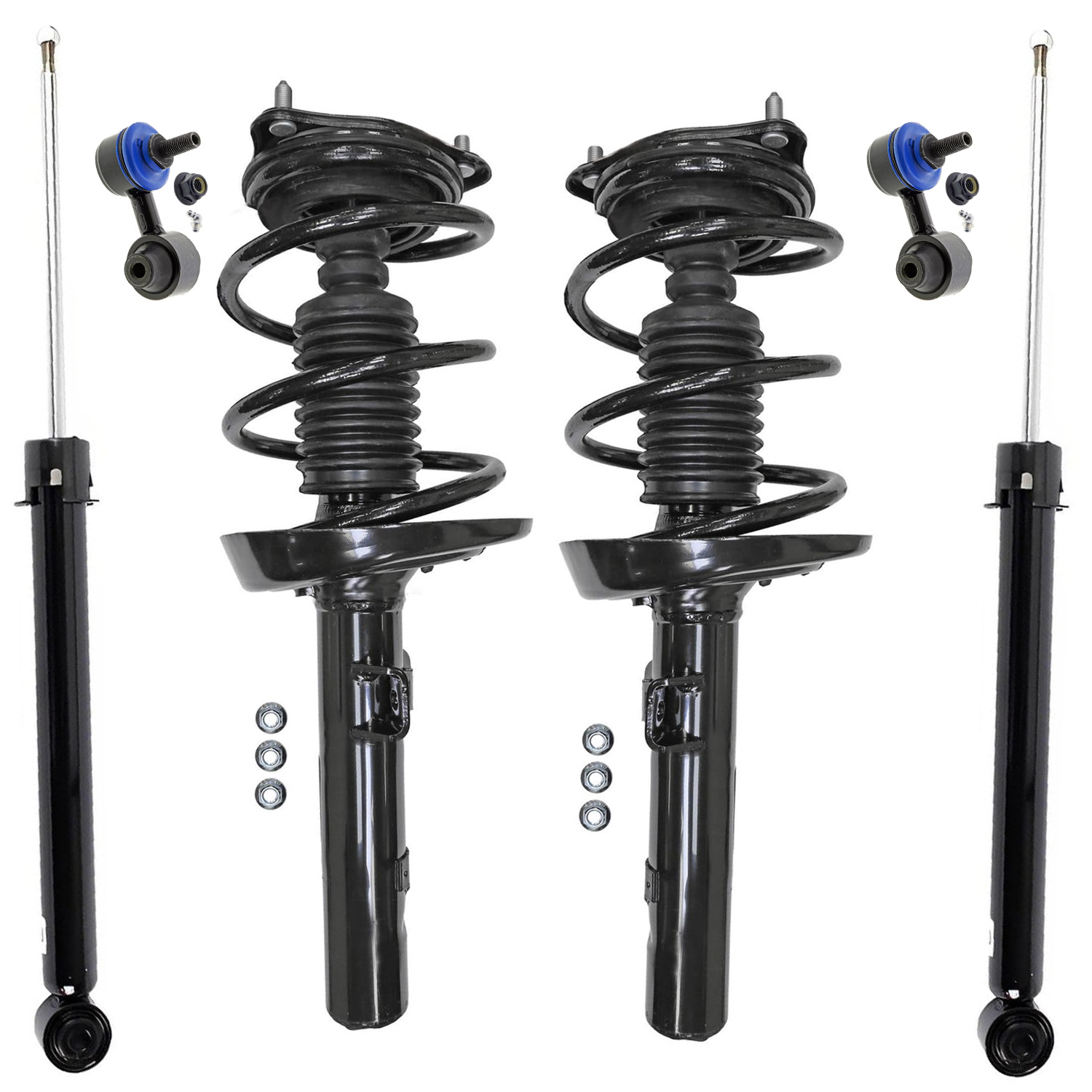 6pc Front Struts Rear Shocks Sway Bar Links Suspension Kit