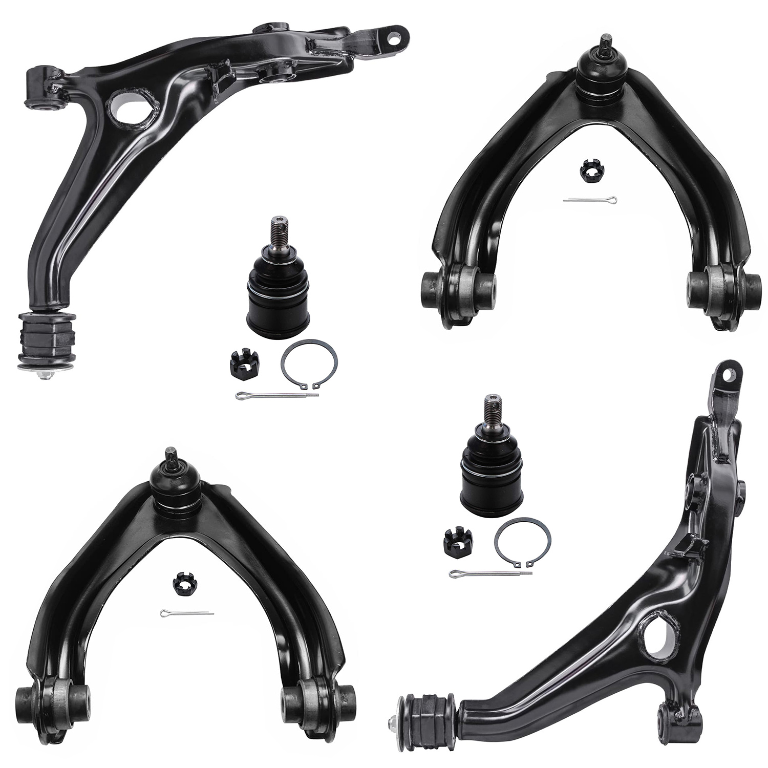 6pc Front Control Arms Lower Ball Joints Suspension Kit