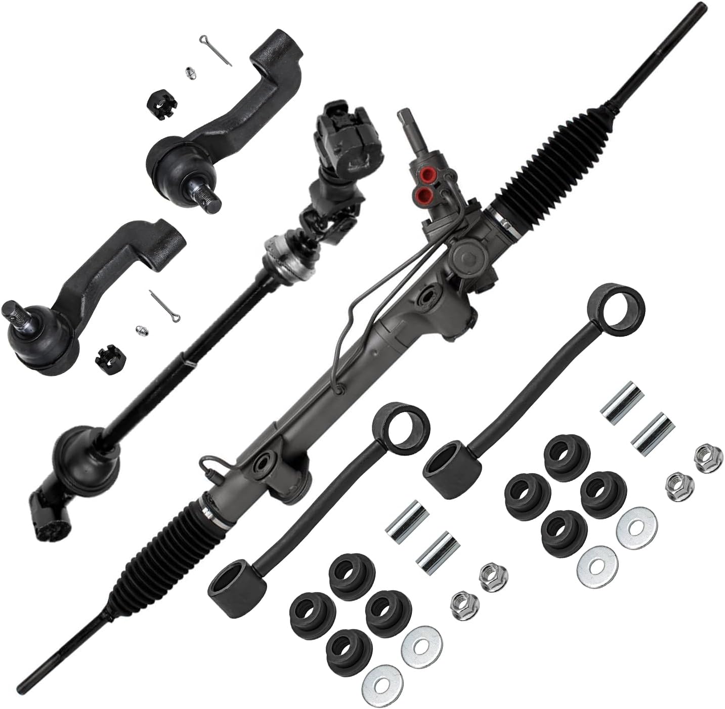 6pc Rack and Pinion Lower Intermediate Steering Shaft Suspension Kit