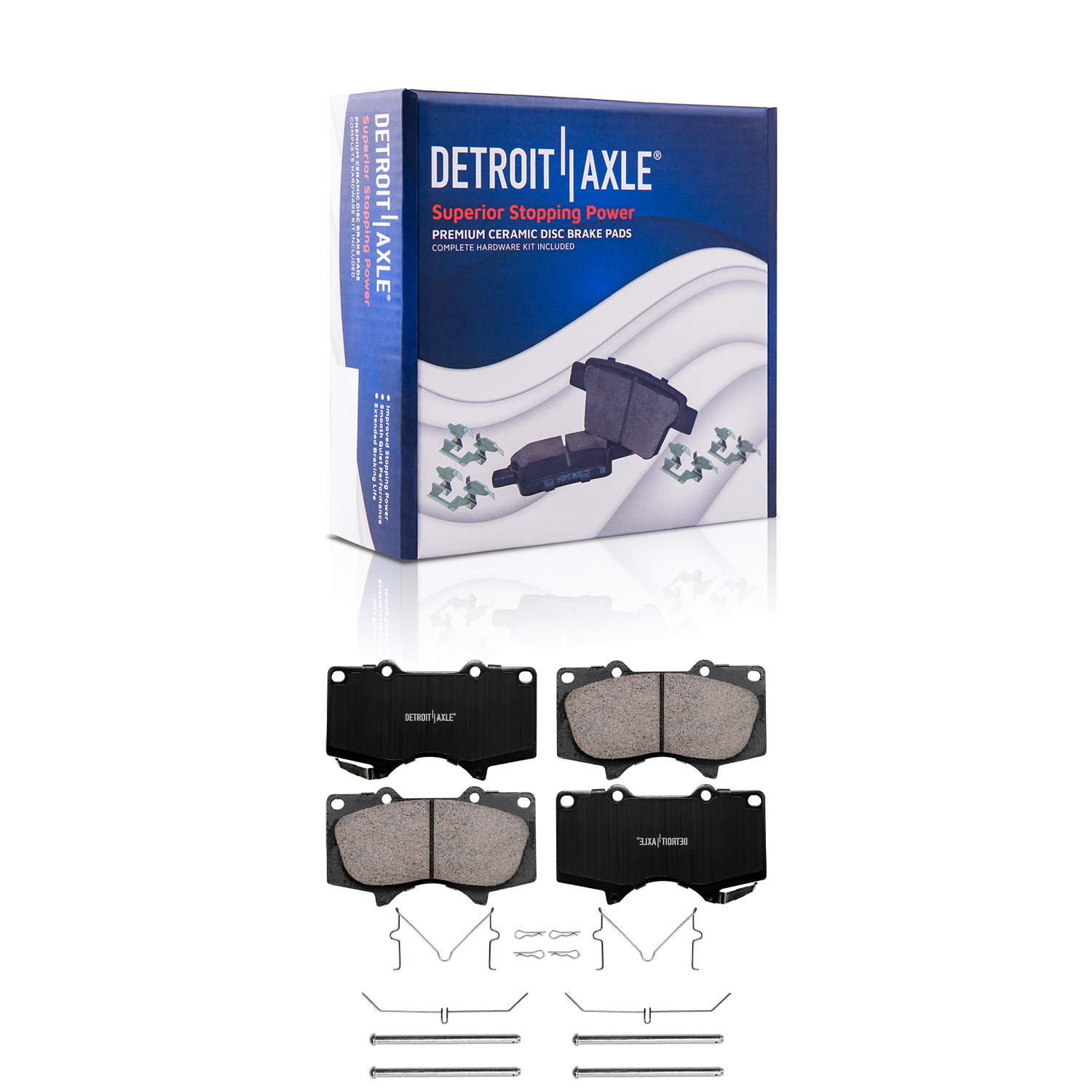 Detroit Axle - Front  Rear Drilled Rotors Brake Pads for Toyota 4Runner GX470 — image 6