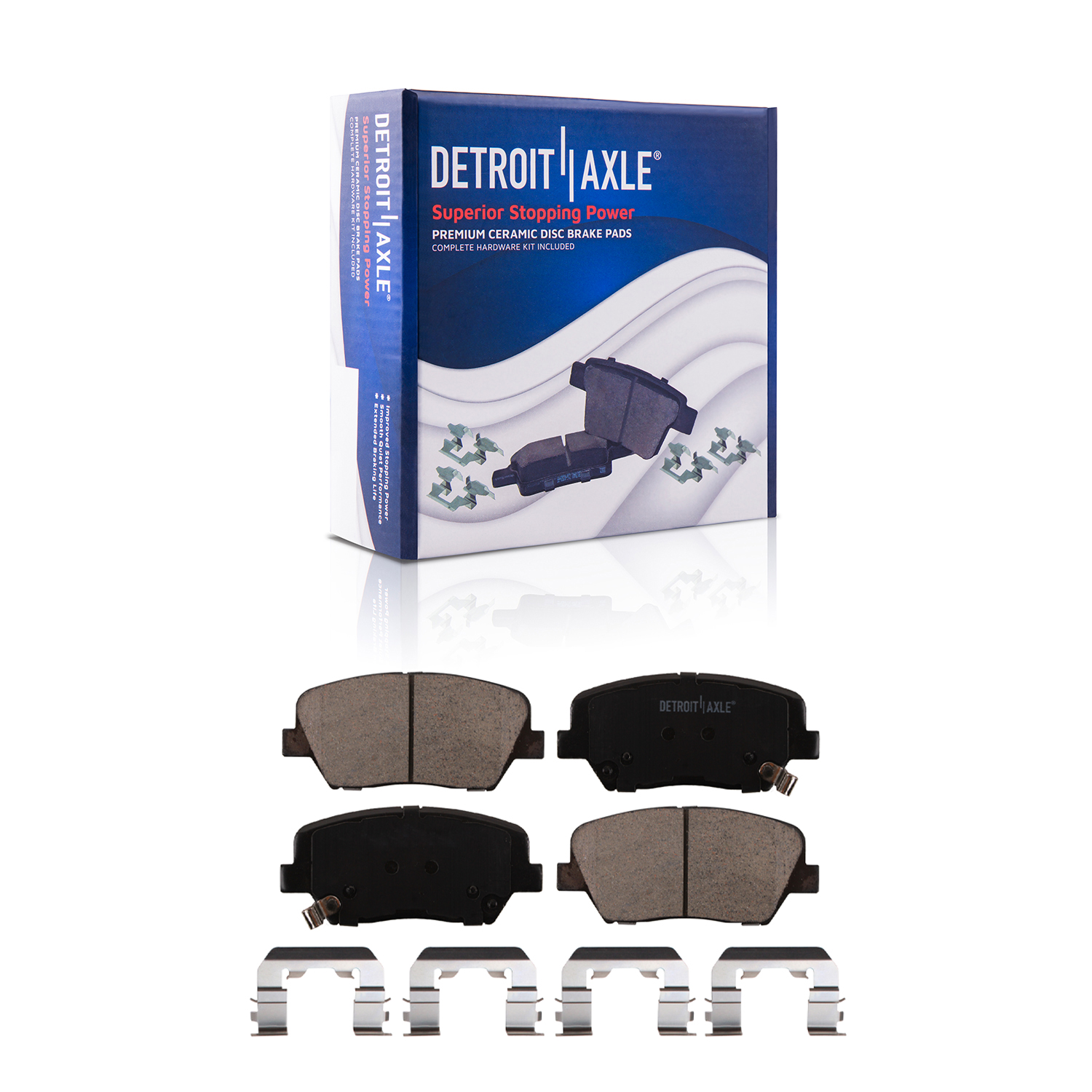Detroit Axle - Front  Rear Rotors Brake Pads for Hyundai Santa Fe Kia Sorento — image 6