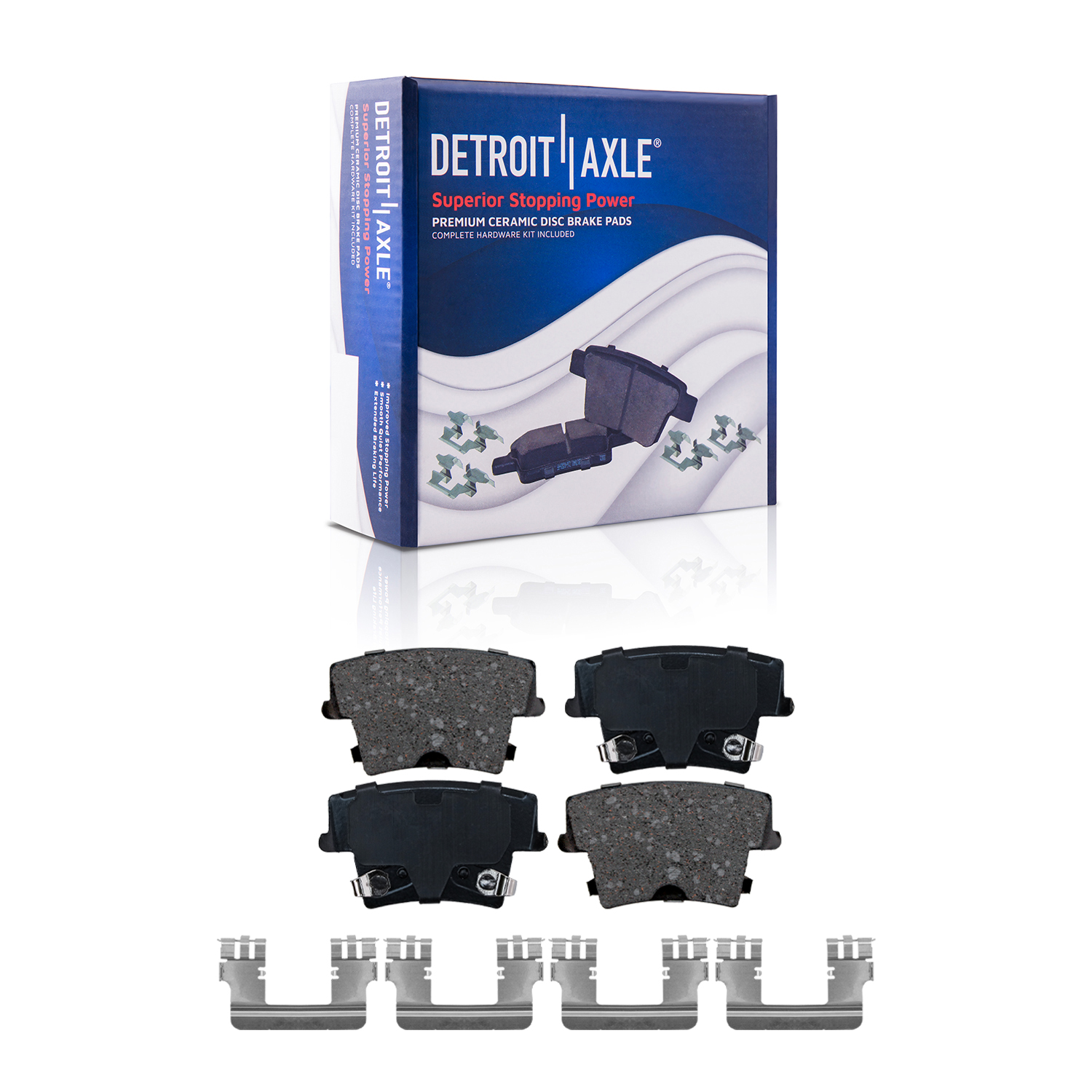 Detroit Axle - Front Rear Disc Rotors Ceramic Brake Pads for Charger Challenger — image 7