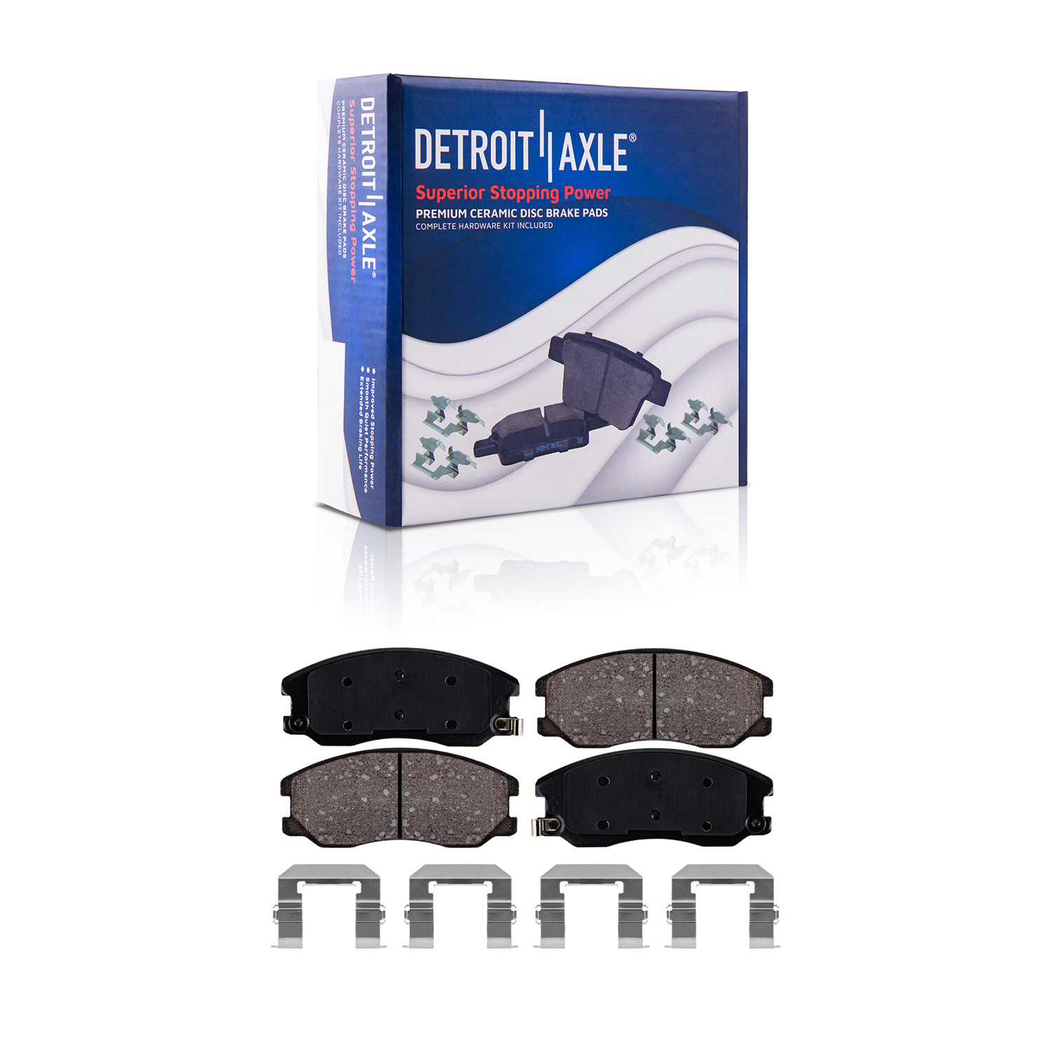 Detroit Axle - Front Rear Rotors Brake Pads for Chevy Equinox Pontiac Torrent — image 5