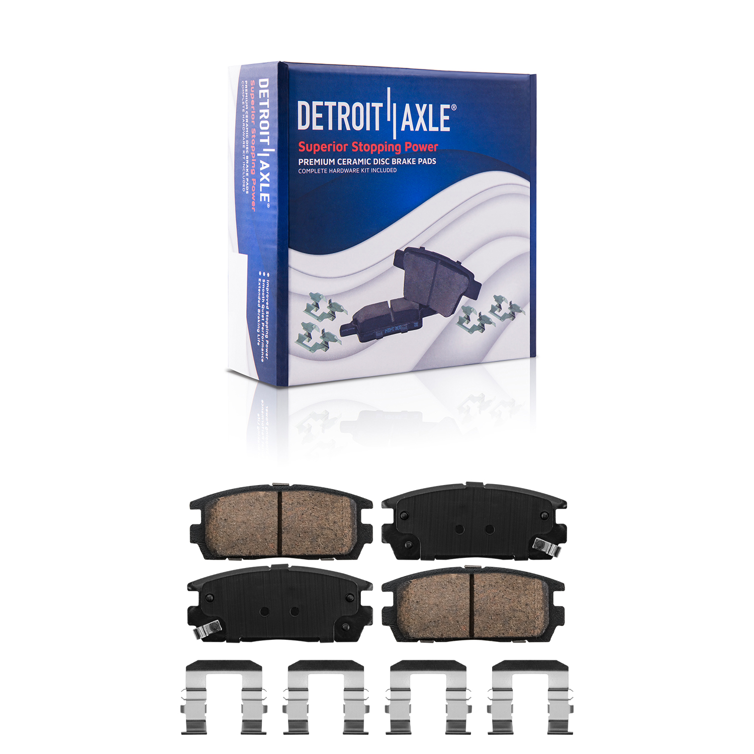 Detroit Axle - Front Rear Disc Rotors and Ceramic Brake Pads for Equinox Terrain — image 7