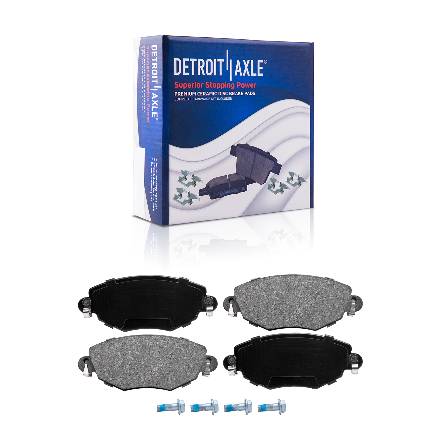 Detroit Axle - Front  Rear Rotors Brake Pads for 2002-2004 Jaguar X-Type — image 6