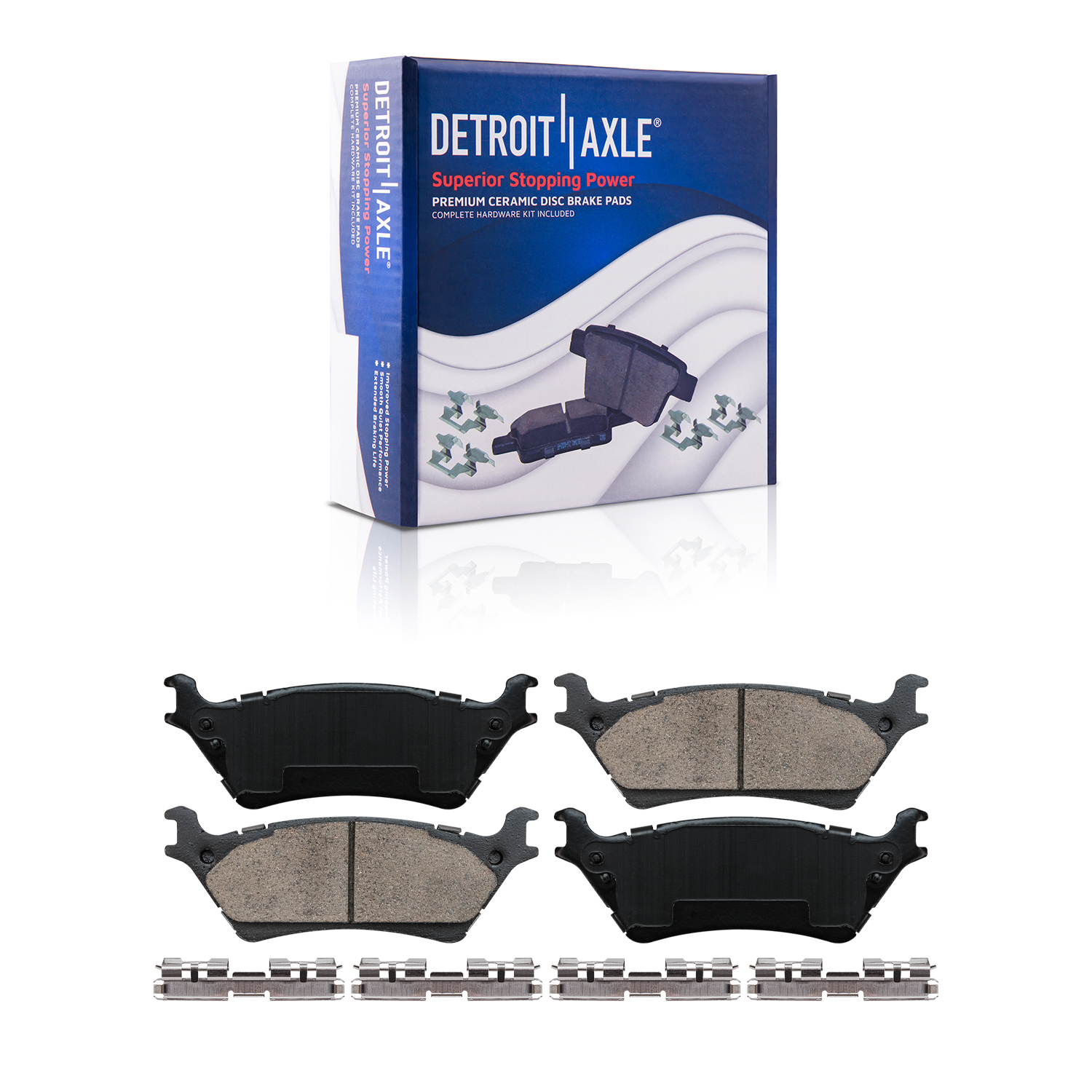 Detroit Axle - Front Rear Drilled Rotors Brake Pads for 2012-2020 Ford F-150 — image 6