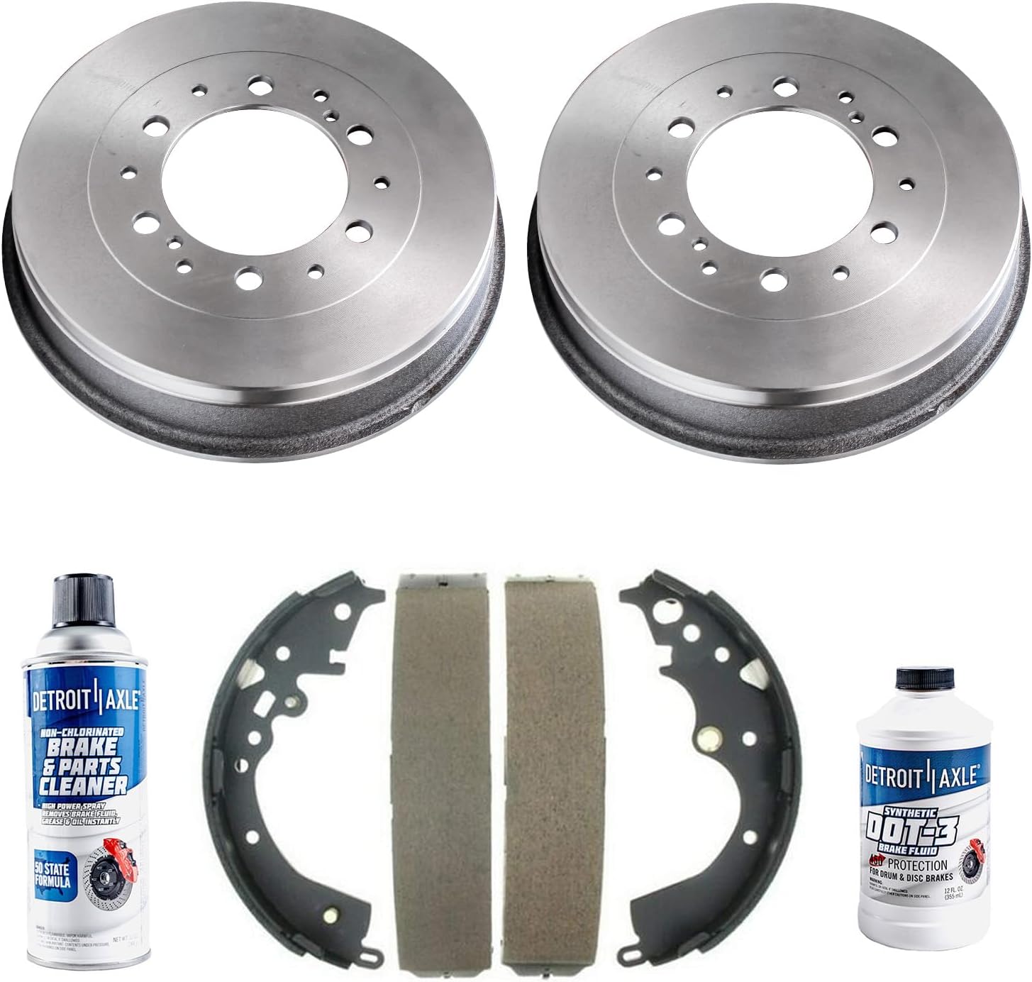 6pc Rear Drums Brake Shoes Kit