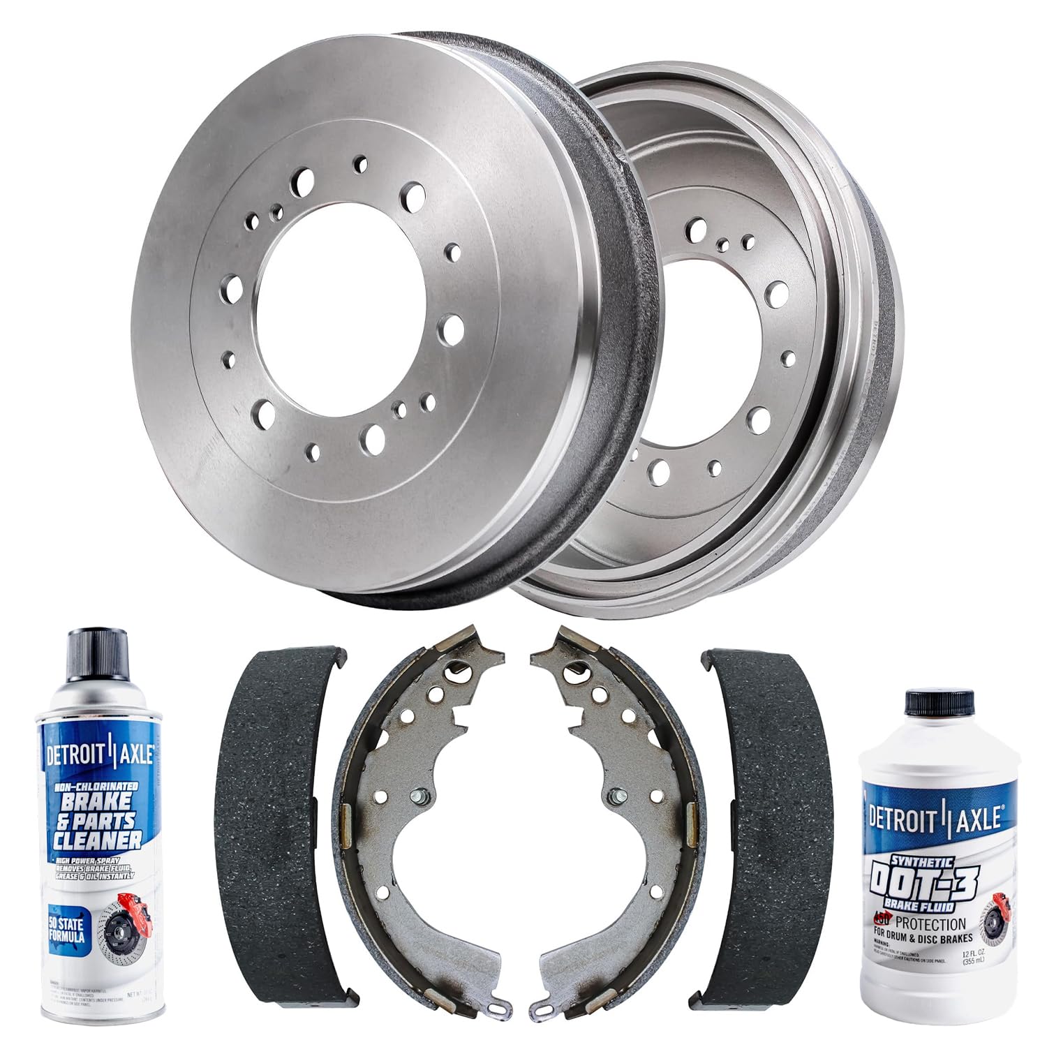 6pc Rear Drums Brake Shoes Kit