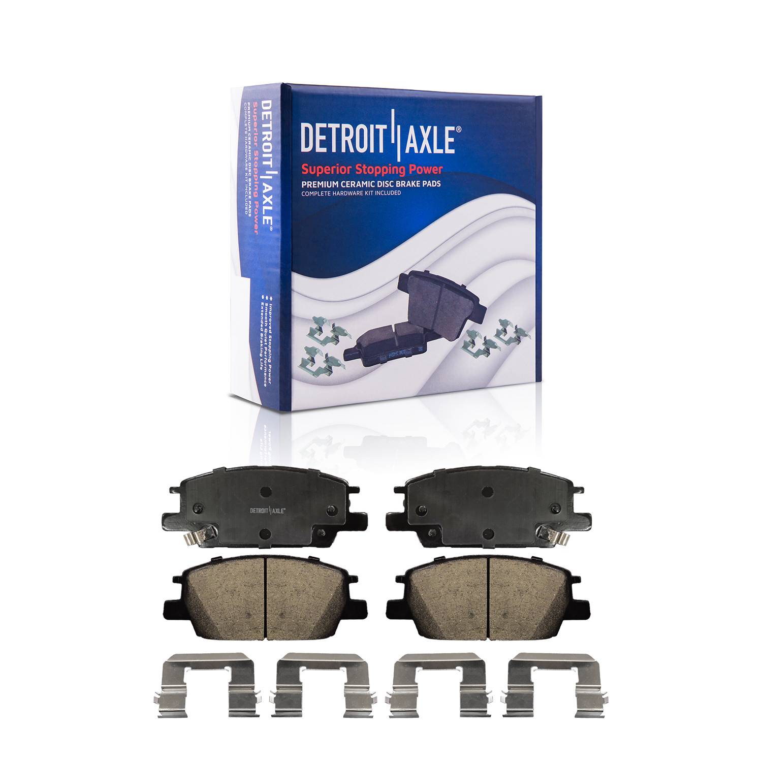 Detroit Axle - Front  Rear Rotors Brake Pads for 2018-19 Buick Regal Sportback — image 5