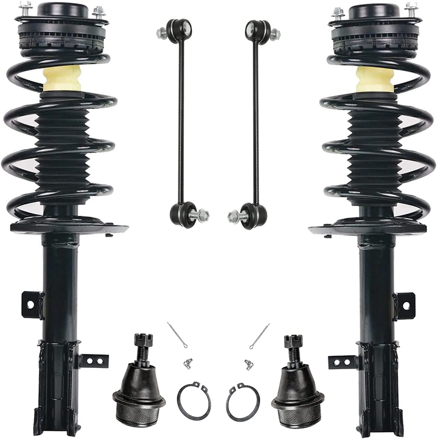 6pc Front Struts Sway Bar Links Ball Joints Suspension Kit