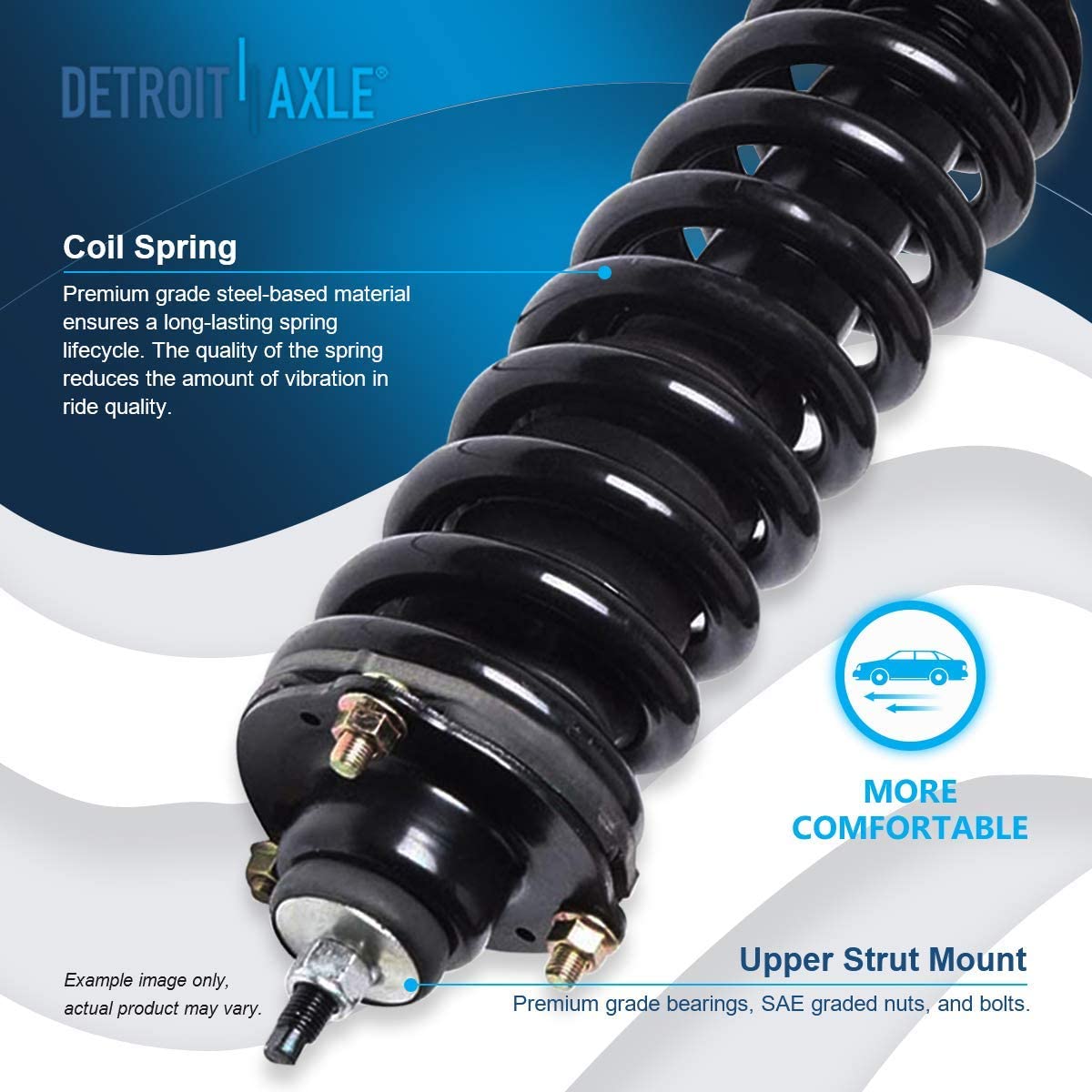 2008 Toyota FJ Cruiser - Detroit Axle 6pc Front Struts Sway Bar Links ...