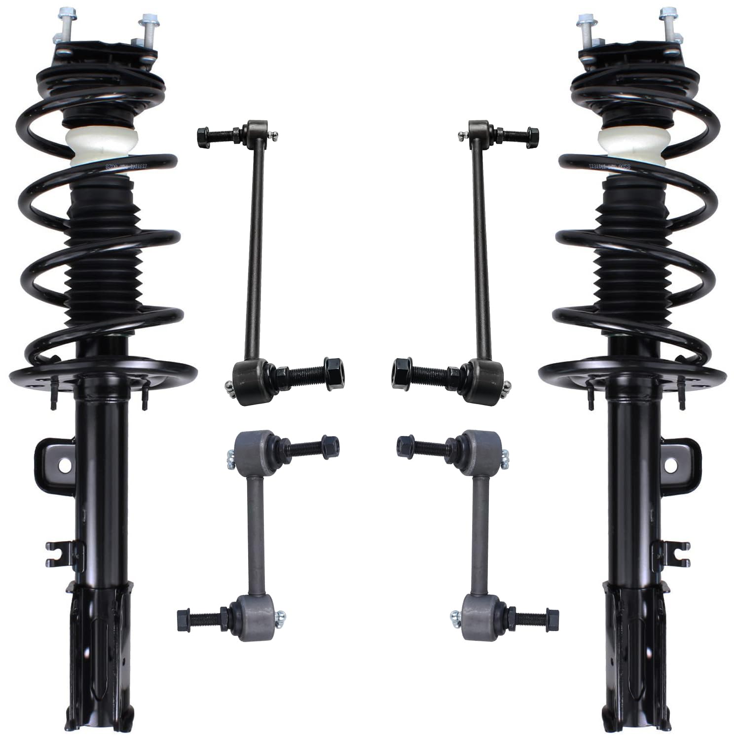 6pc Front Struts Sway Bar Links Suspension Kit