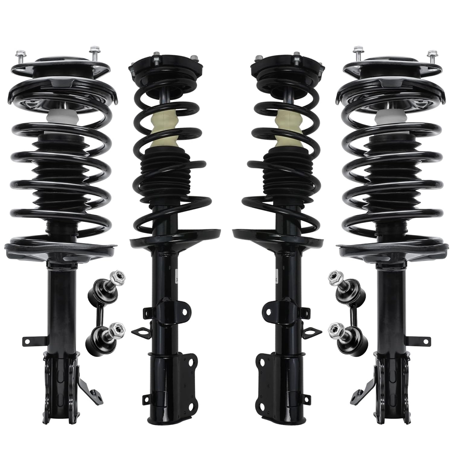 6pc Front & Rear Struts Sway Bar Links Suspension Kit