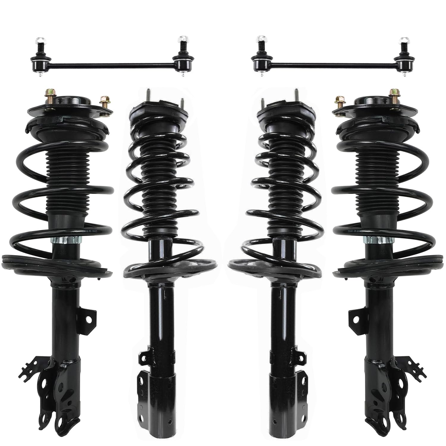 6pc Front & Rear Struts Sway Bar Links Suspension Kit