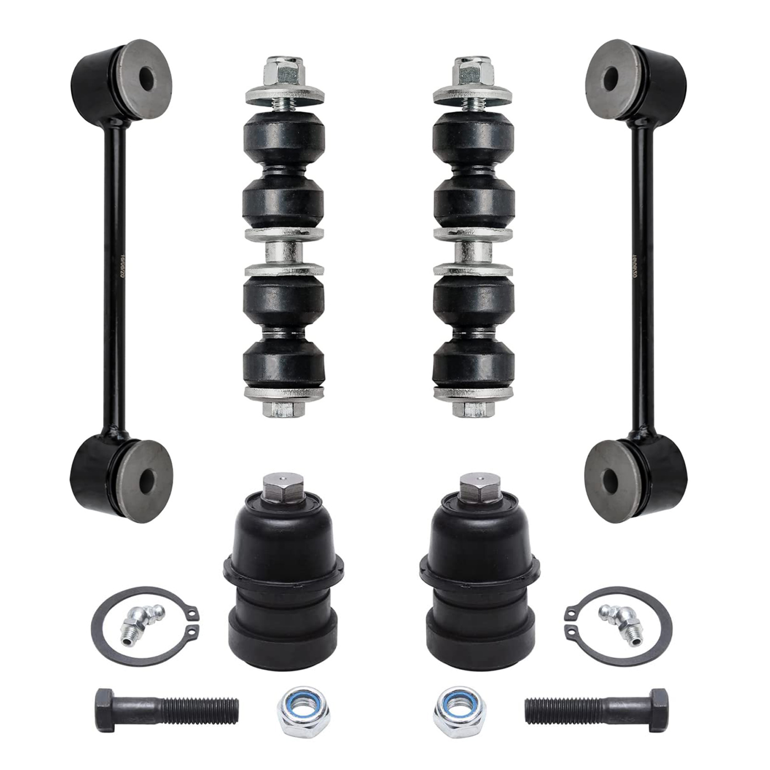 6pc Front & Rear Sway Bar Links Lower Ball Joints Suspension Kit