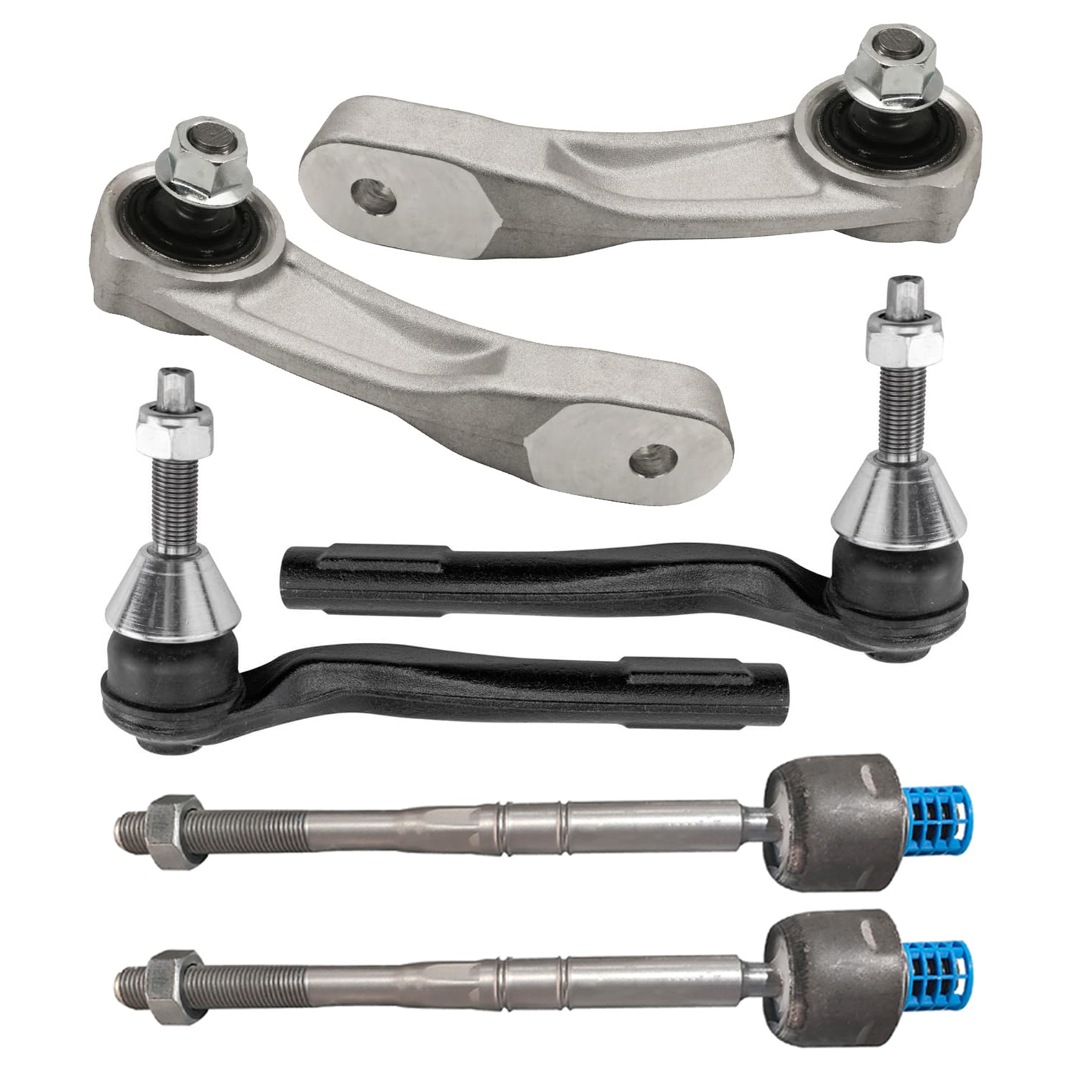 6pc Front Inner Outer Tie Rods Sway Bar Links Suspension Kit