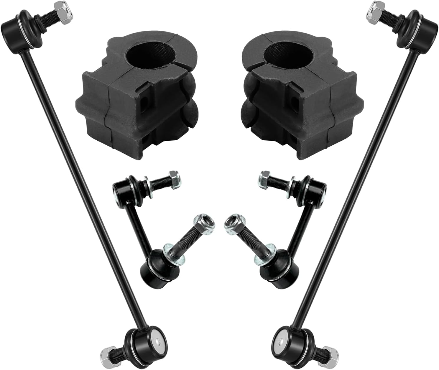 6pc Front & Rear Sway Bar Links and Bushings Suspension Kit