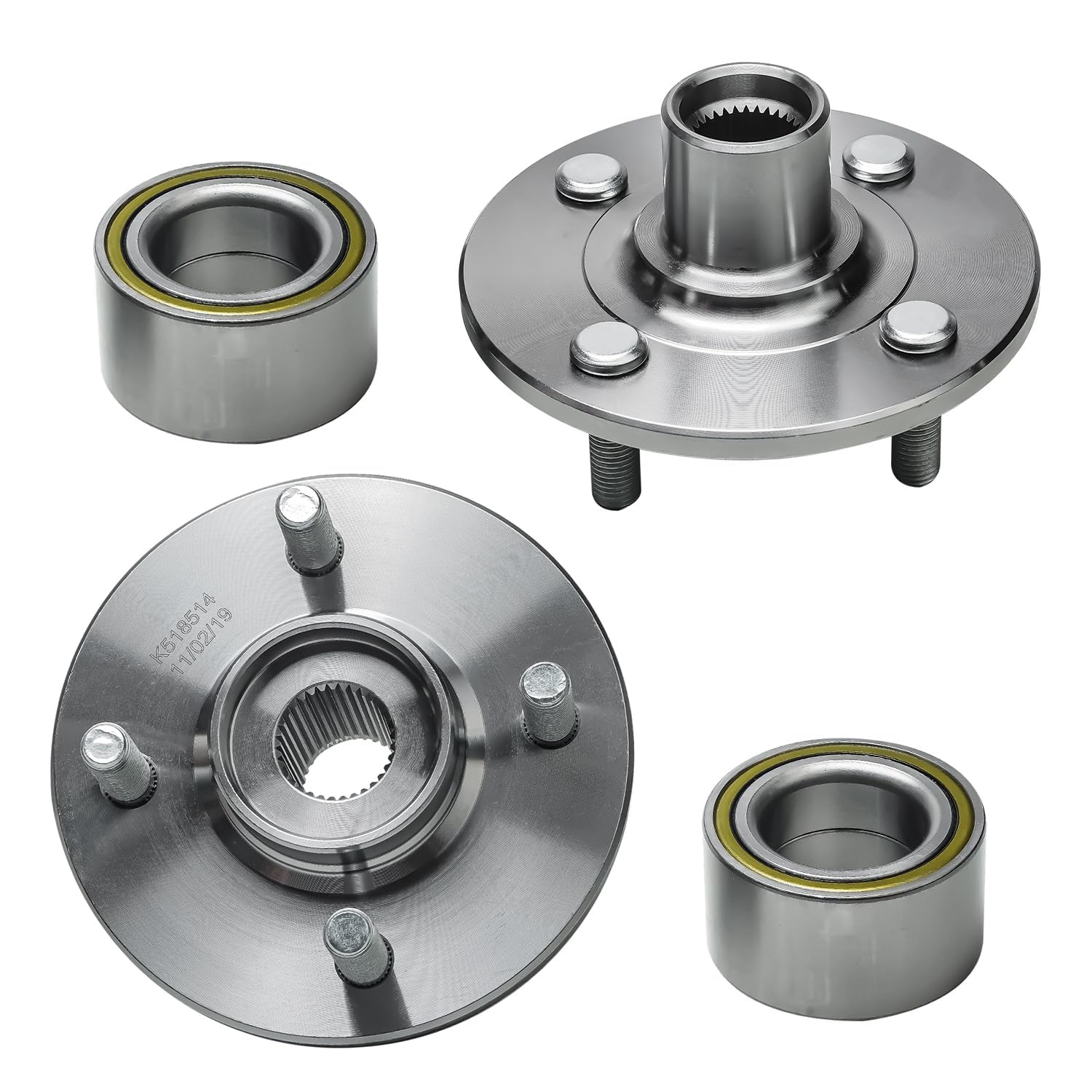 Detroit Axle - Front Wheel Hub and Bearings for Saturn SC1 SC2 SL SL1 SL2 SW1 — image 4