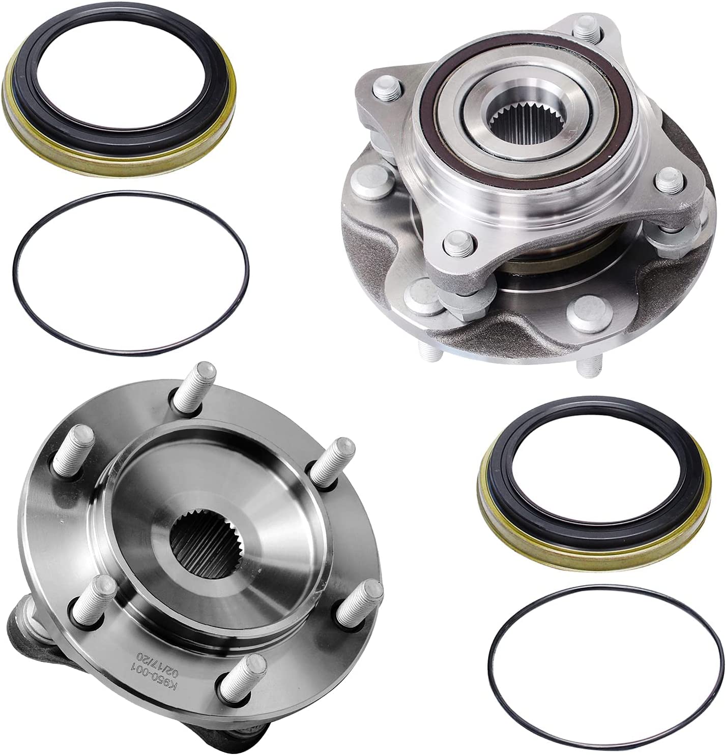 Detroit Axle - Front Wheel Hubs Outer Tie Rods Kit for 2003-2009 Toyota 4Runner — image 4