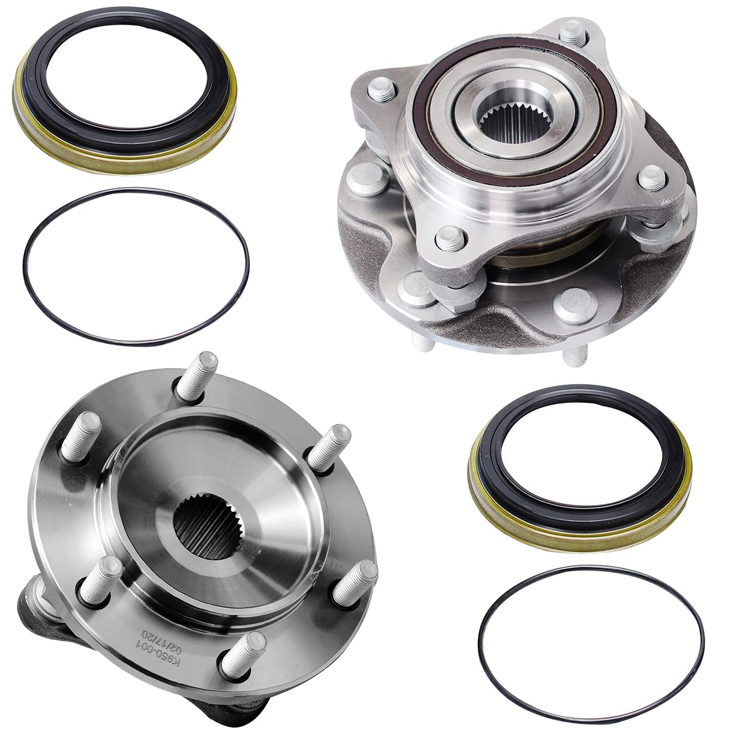 Detroit Axle - 4WD Front Wheel Hub Bearings Kit for Toyota 4Runner FJ Cruiser — image 4