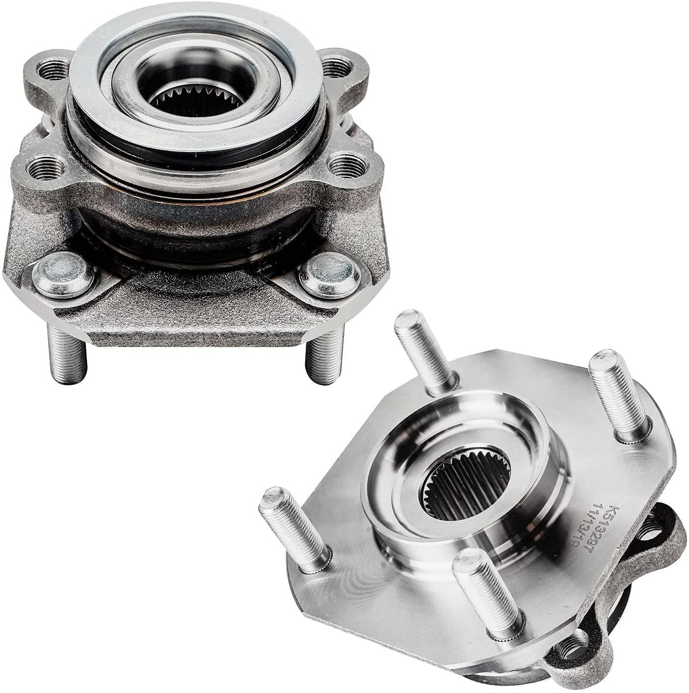 Detroit Axle - Front Wheel Hub Bearings Tie Rods for 2007-2012 Nissan Sentra — image 4