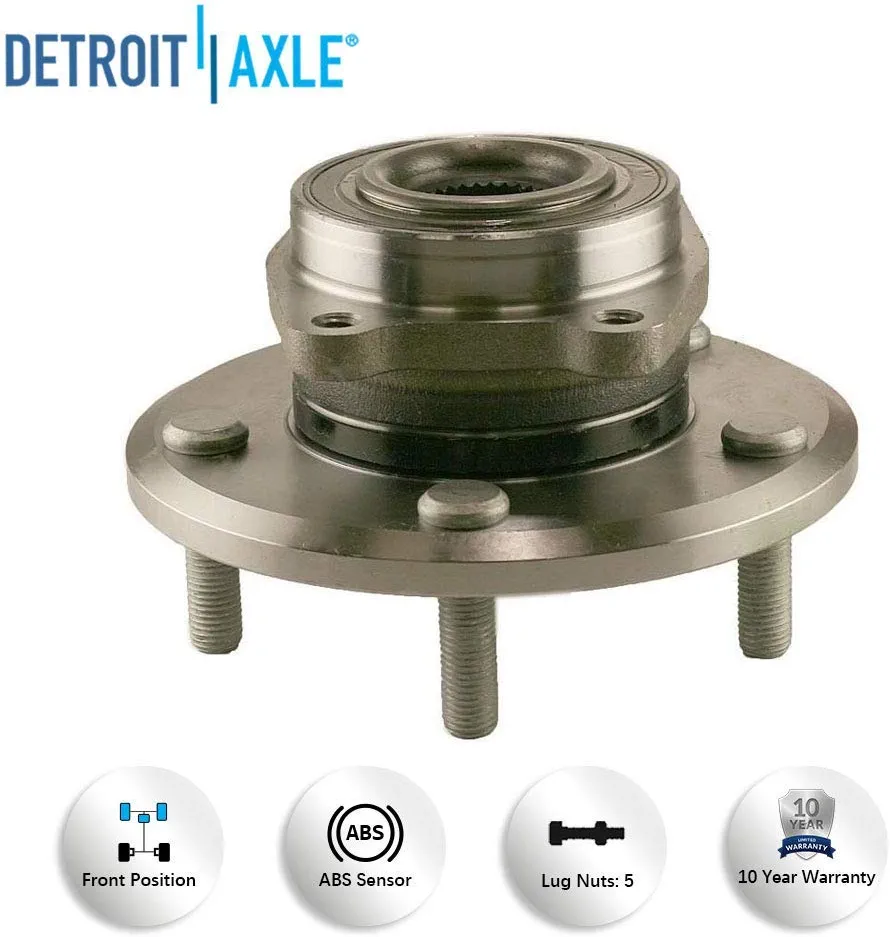 Detroit Axle - Front Wheel Hub and Bearings for 2009 2010-2015 Dodge Journey — image 8
