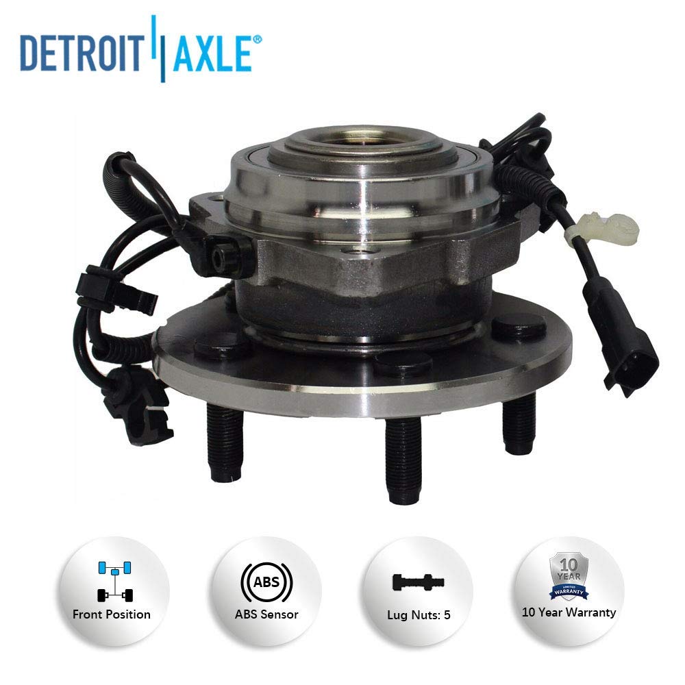 Detroit Axle - Front Wheel Hub Bearings Tie Rods Kit for 2002-2005 Jeep Liberty — image 8