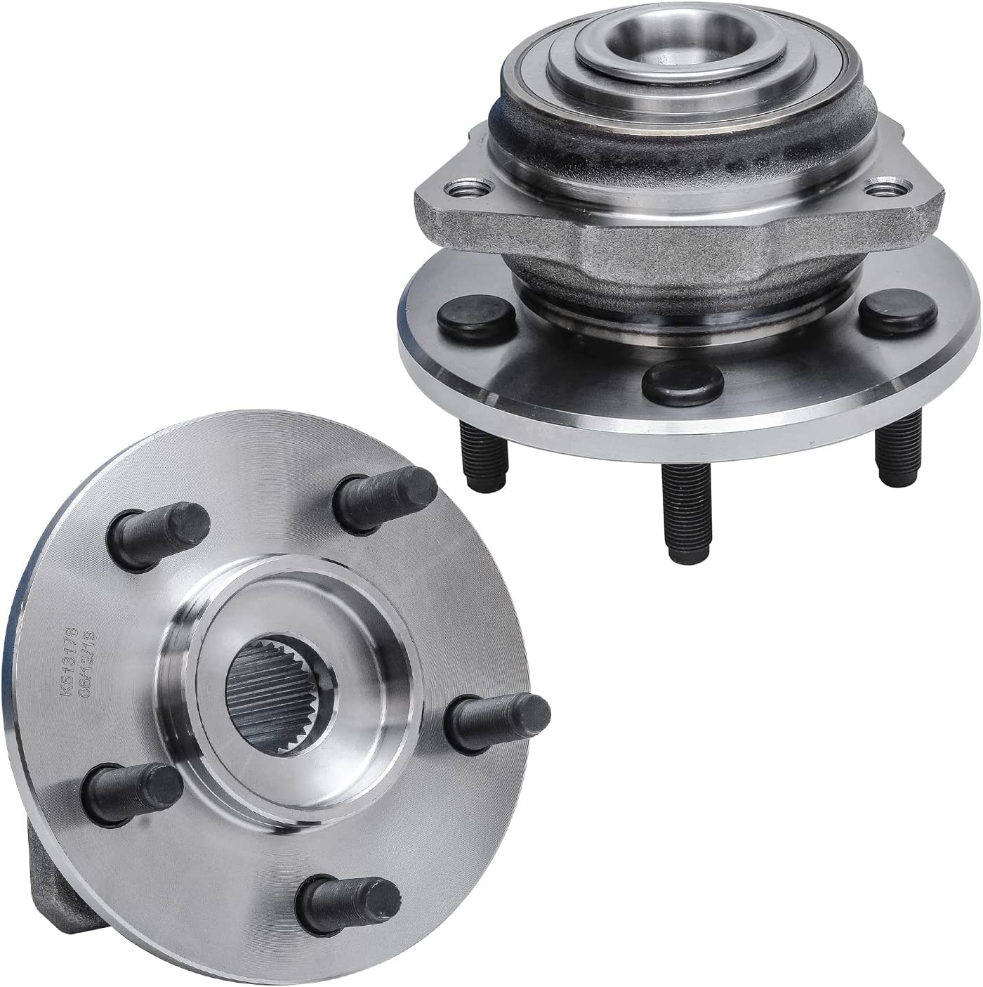 Detroit Axle - Front Wheel Hub Bearings Tie Rods Kit for 2002-2005 Jeep Liberty — image 4