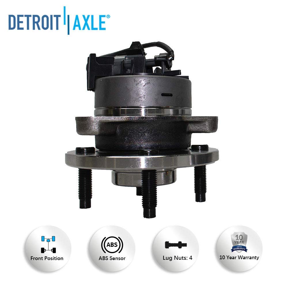 Detroit Axle - Front Wheel Hub and Bearings Tie Rods Kit for Pontiac Pursuit G5 — image 8