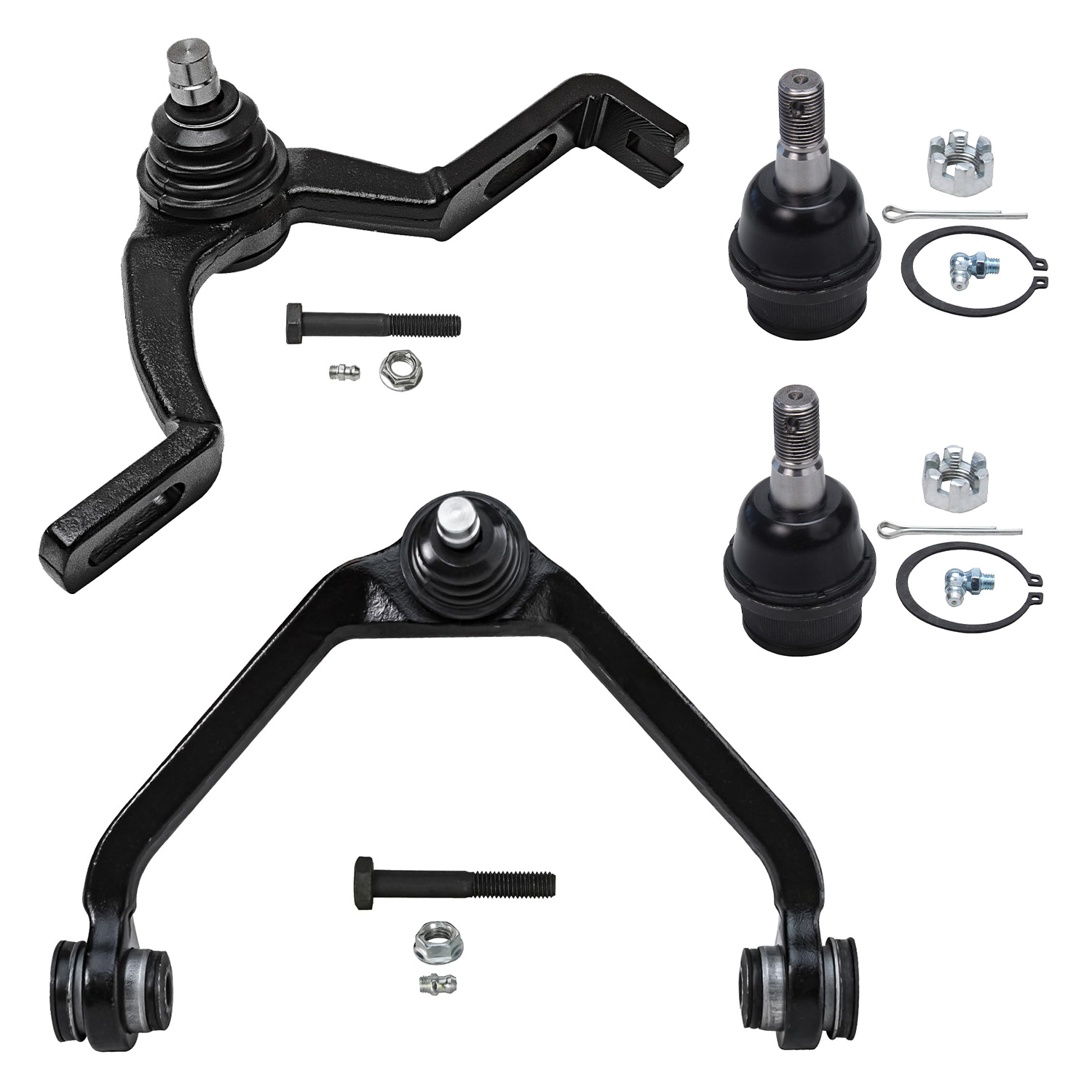 4pc Front Upper Control Arms Lower Ball Joints Suspension Kit
