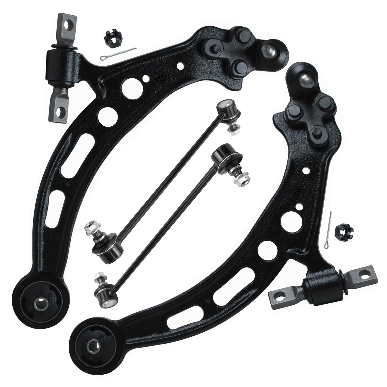 4pc Front Lower Control Arms Sway Bar Links Suspension Kit