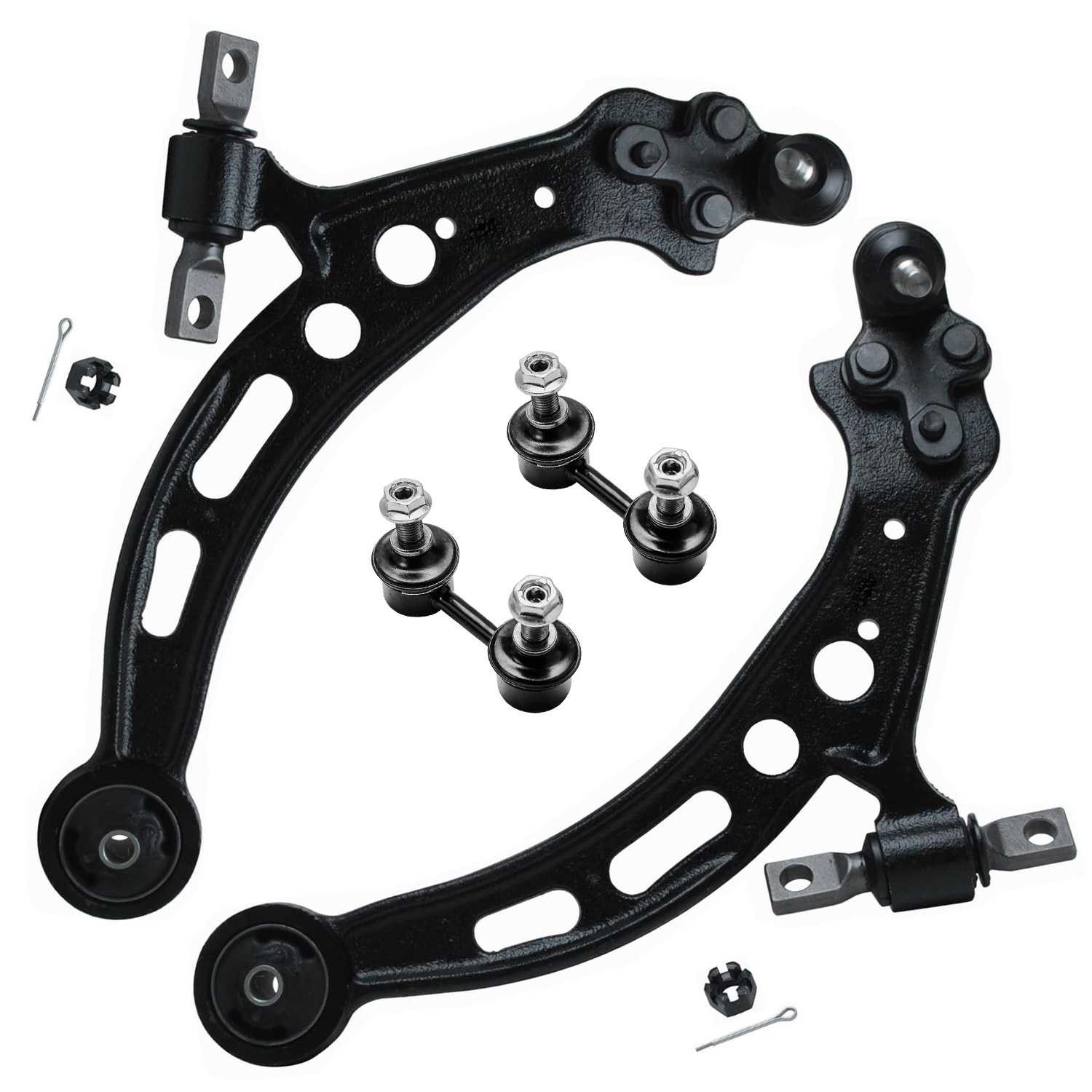 4pc Front Lower Control Arms Sway Bar Links Suspension Kit