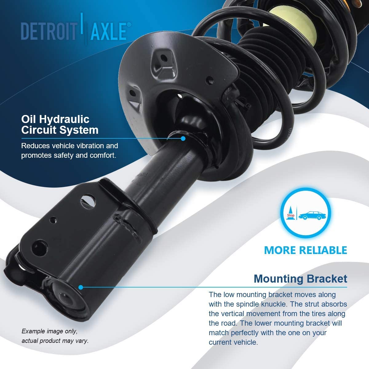 Detroit Axle - Front Struts Lower Control Arms for Chevy Impala Buick Lacrosse — image 12