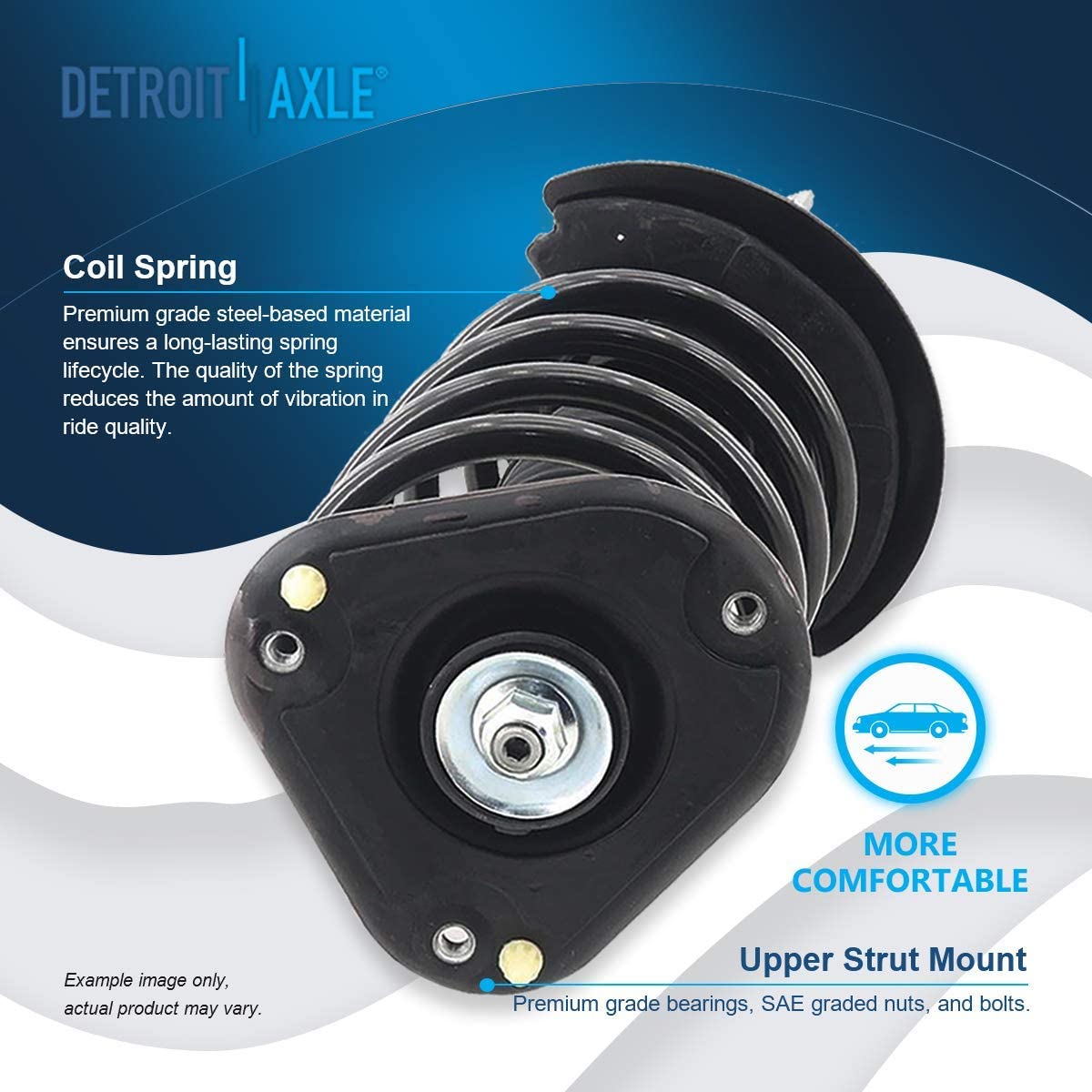 Detroit Axle - Front Struts Lower Control Arms for Buick Park Avenue Olds Aurora — image 6