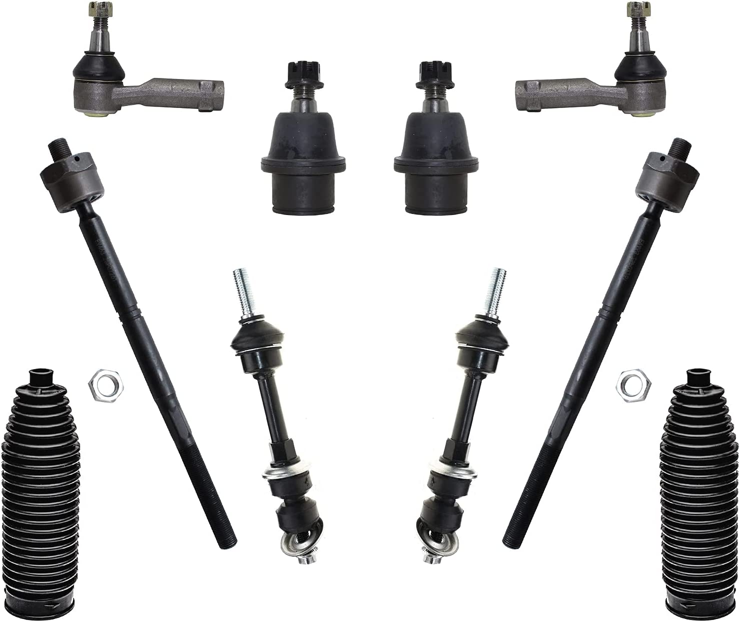 Detroit Axle - 4WD Front Tie Rods Kit for 2005-2008 Ford F-150 Lincoln Mark LT