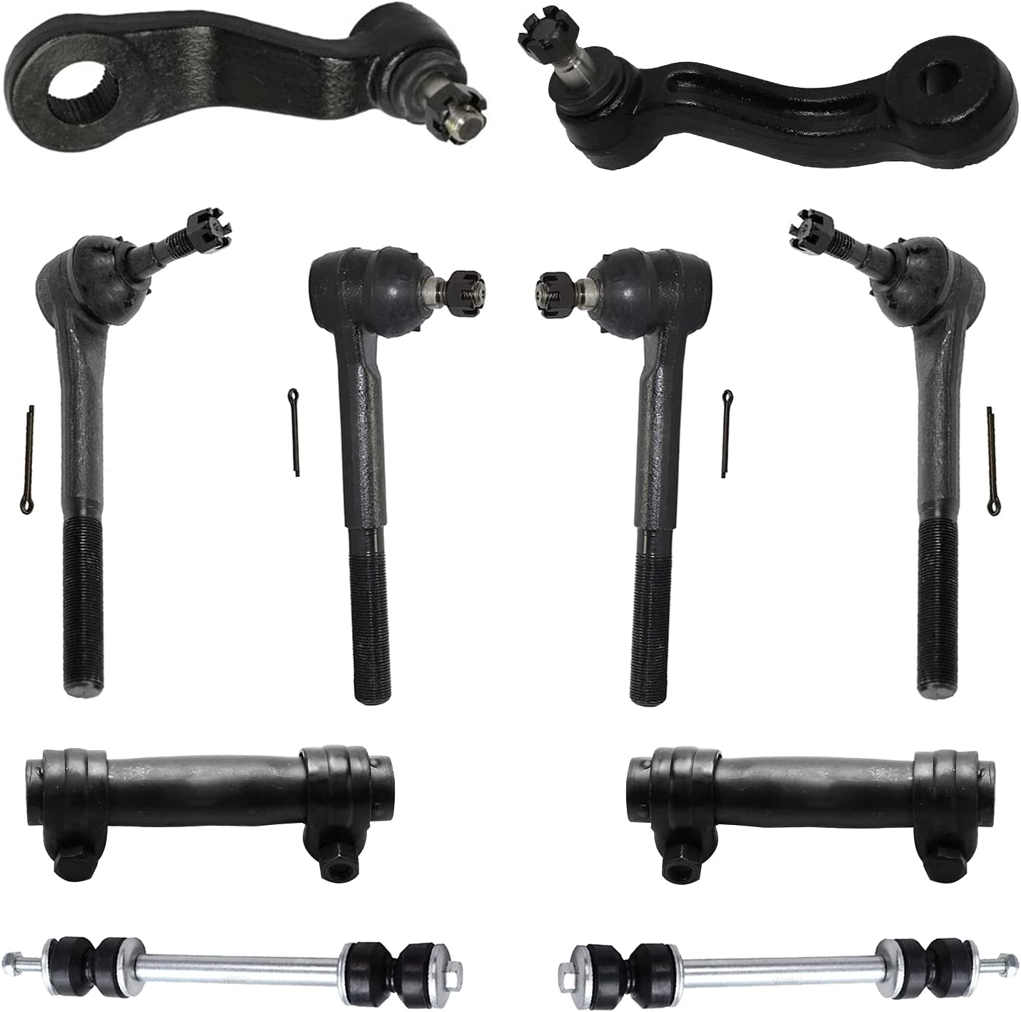 Detroit Axle - 4WD Front Tie Rods Kit for K1500 K2500 Suburban K3500 Tahoe Yukon